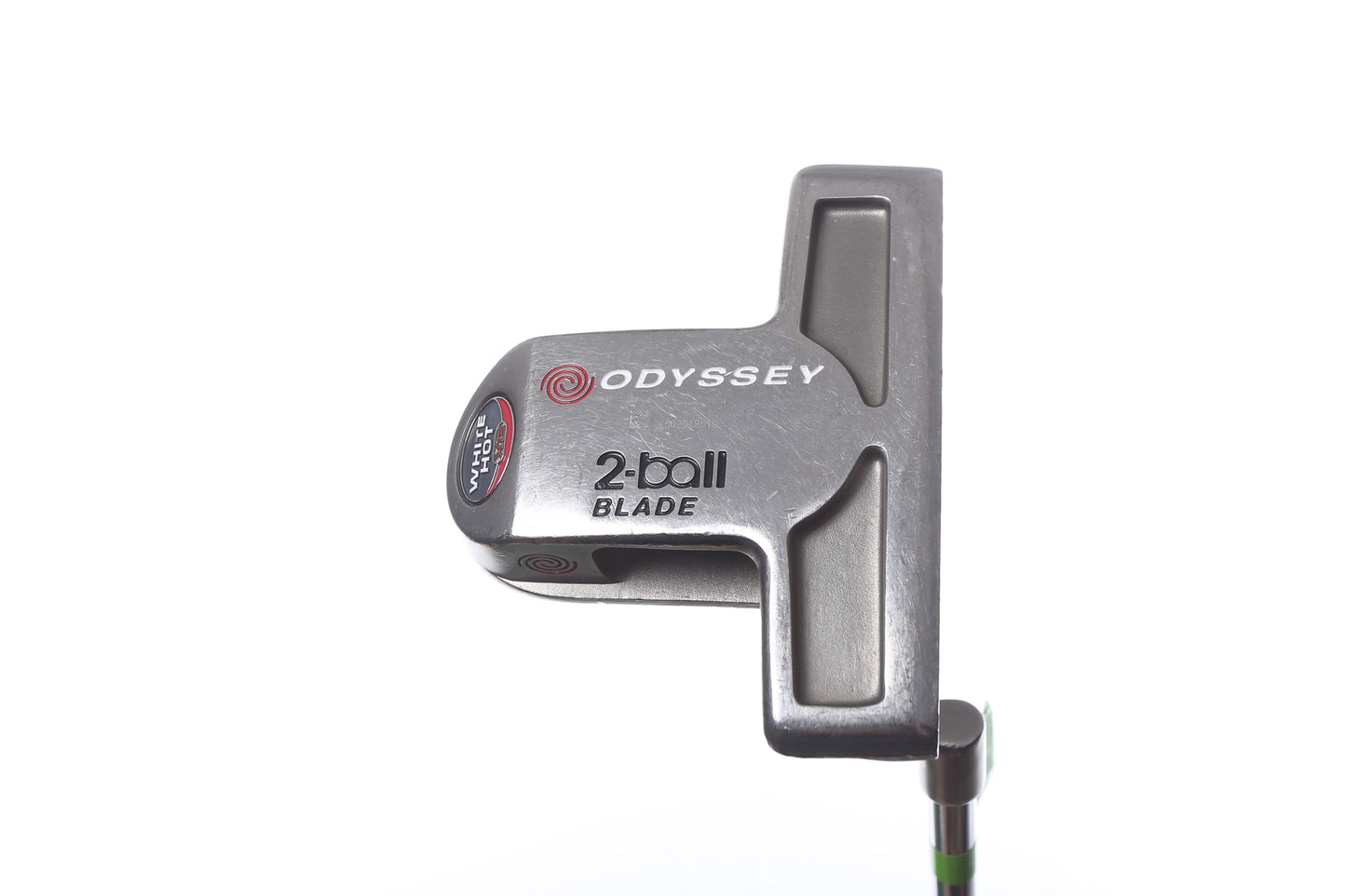 Used Odyssey White Ice 2-Ball Blade Lined Putter - Right-Handed - 35 in - Mallet-Next Round