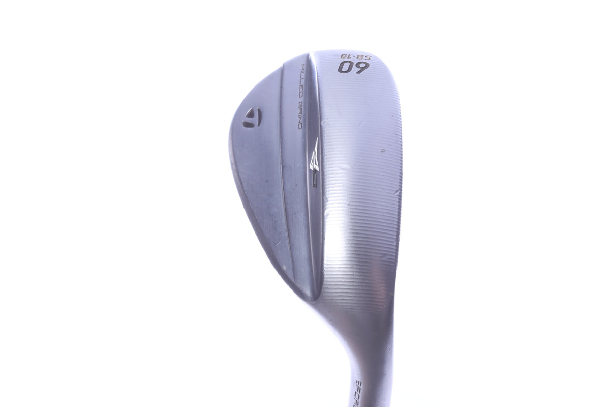 Used TaylorMade Milled Grind 5 Satin Chrome Lob Wedge - Right-Handed - 60 Degrees - Wedge Flex-Next Round