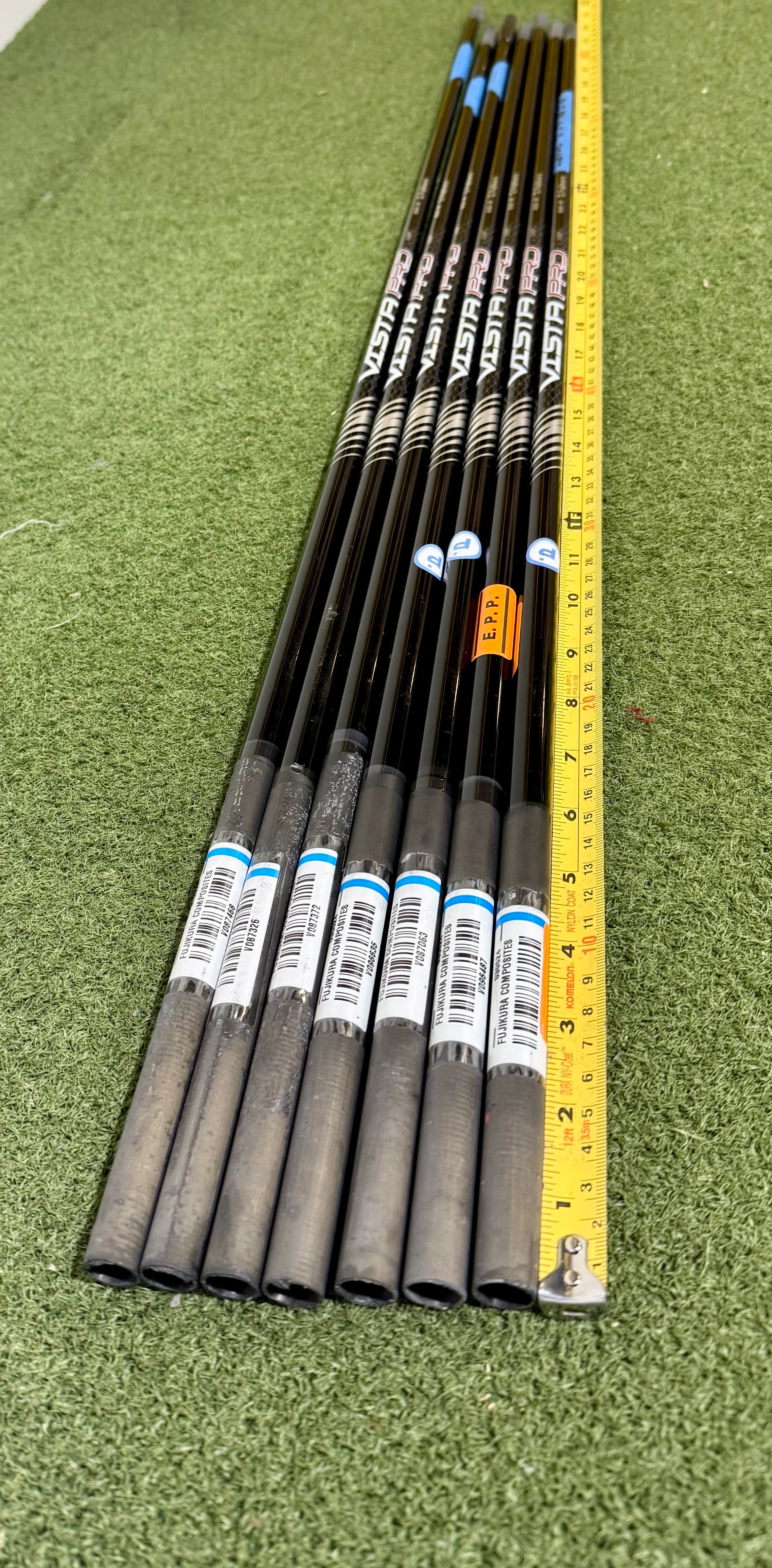 Wholesale Lot of 7 Golf Shafts - Fujikura Vista Pro - Regular Flex-Next Round