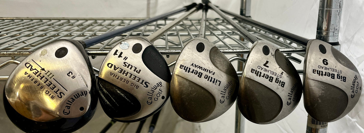 Wholesale Lot of 30 Golf Clubs - Callaway & Cobra Fairway Woods-Next Round