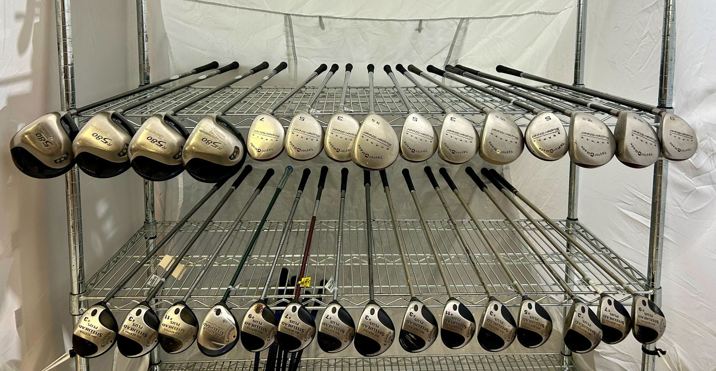 Wholesale Lot of 30 Golf Clubs - Callaway Fairway Woods and TaylorMade Drivers-Next Round