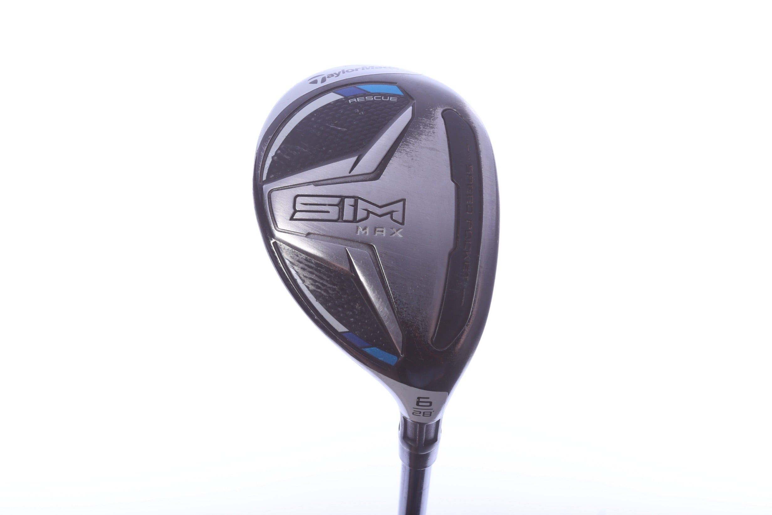 Used TaylorMade SIM MAX 6H Hybrid - Right-Handed - 28 Degrees - Seniors Flex