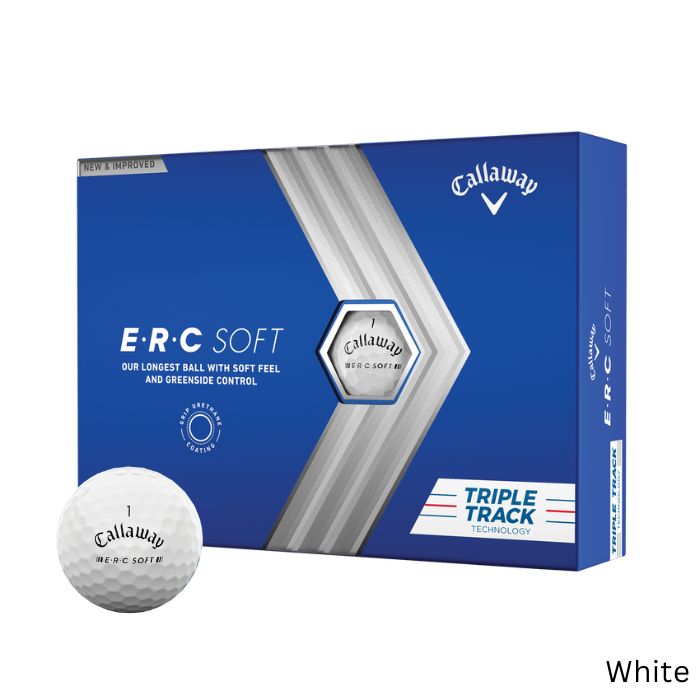 Callaway E.R.C White Triple Track - 1 Dozen Balls-Next Round