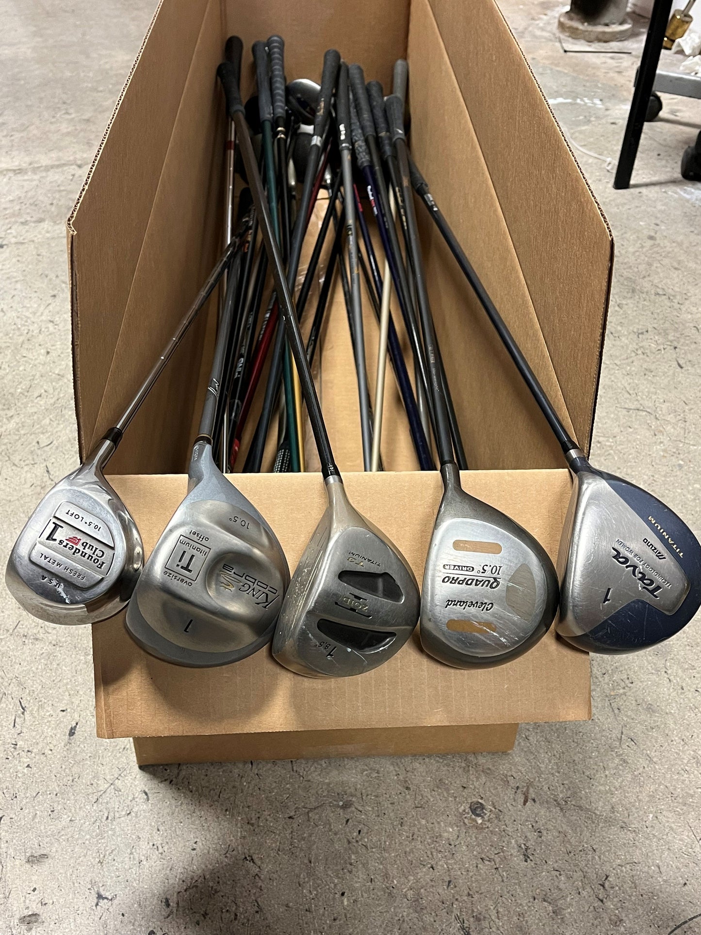 Wholesale Lot of 25 Assorted Drivers. Wilson, Cleveland, Ping-Next Round