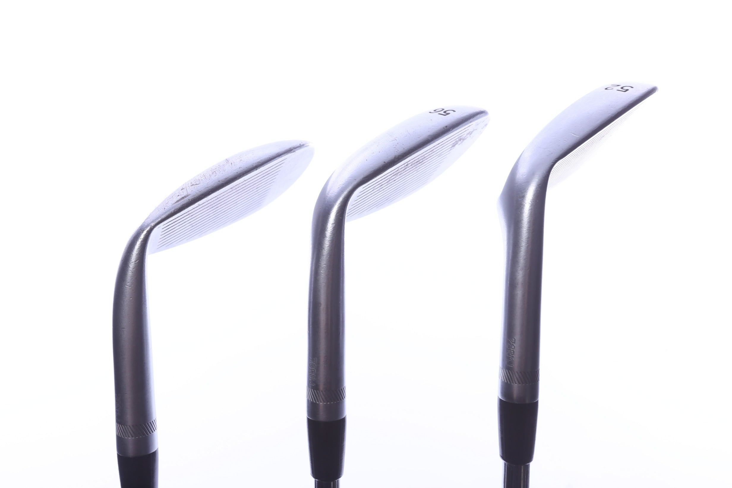 Used Titleist Vokey Spin Milled CC Chrome Wedge Set - Right-Handed - 52*, 56*, 60* - Wedge Flex