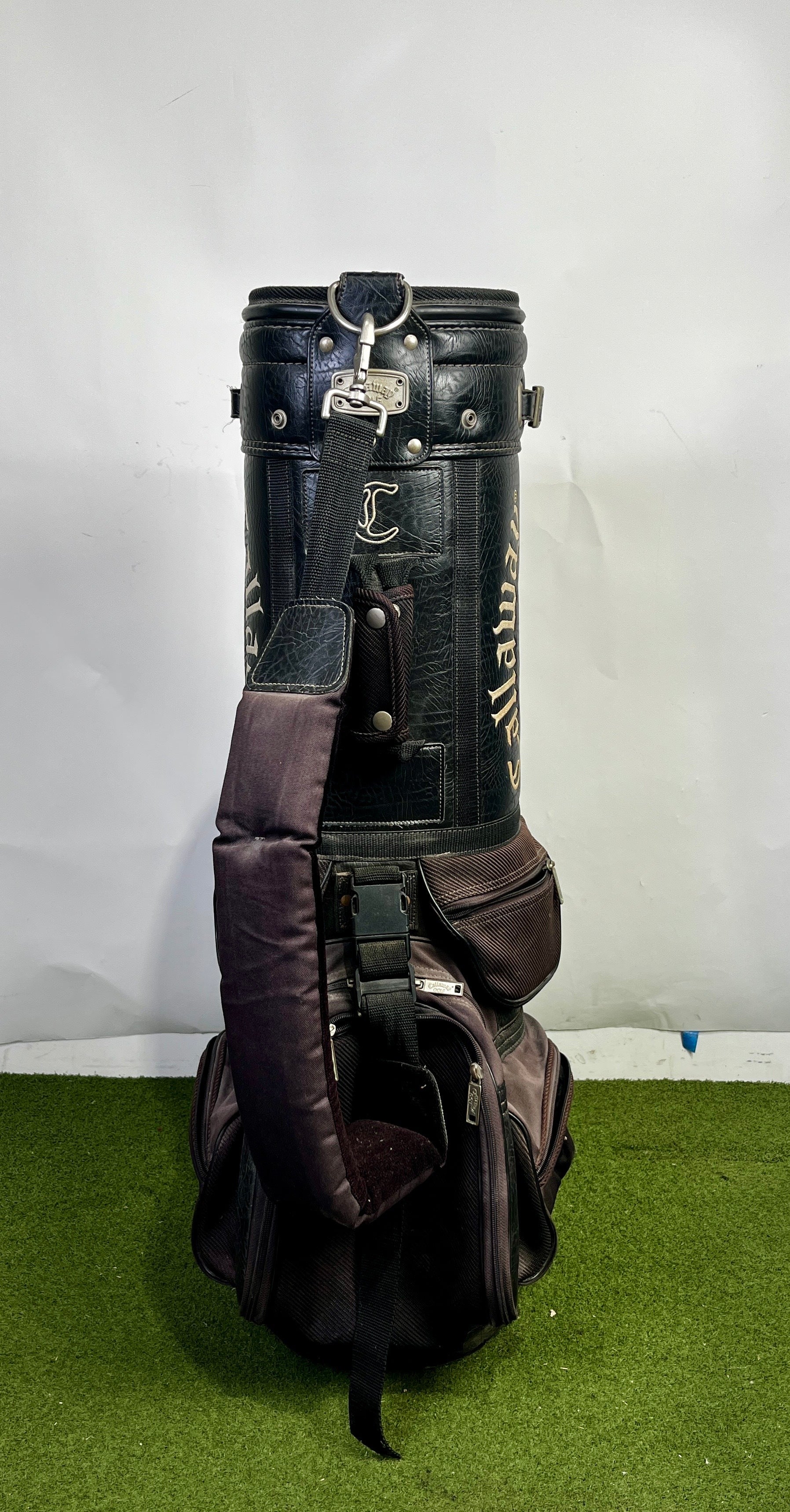 Vintage Black Callaway Cart Bag - 8 Pockets 6 Dividers-Next Round