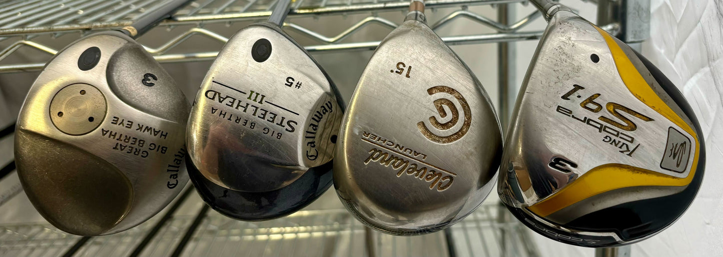 Wholesale Lot of 30 Golf Clubs - Assorted Drivers and Fairway Woods-Next Round