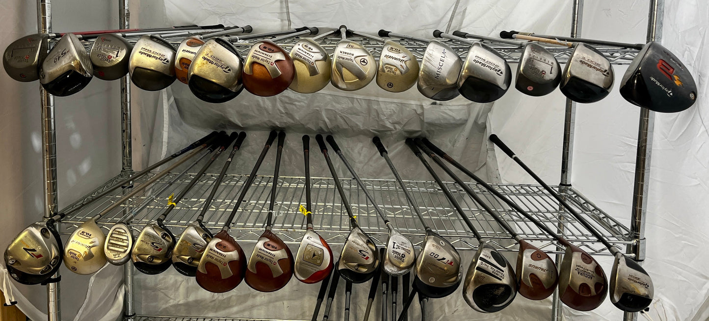 Wholesale Lot of 30 Golf Clubs - TaylorMade Drivers-Next Round