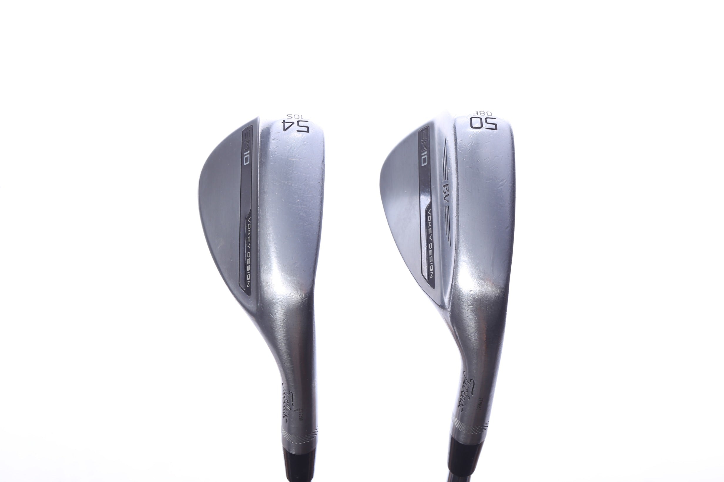 Used Titleist Vokey SM10 Tour Chrome Wedge Set - Right-Handed - 50*, 54* - Extra Stiff Flex-Next Round