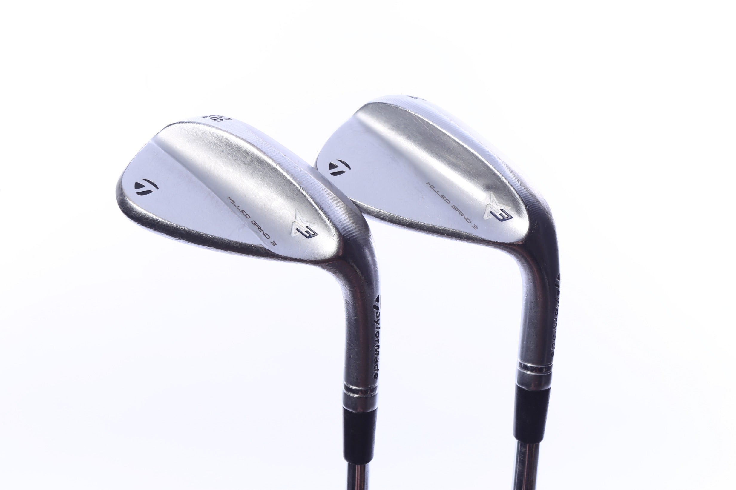 Used TaylorMade Milled Grind 3 Chrome Wedge Set - Right-Handed - 54*, 58* - Stiff Flex