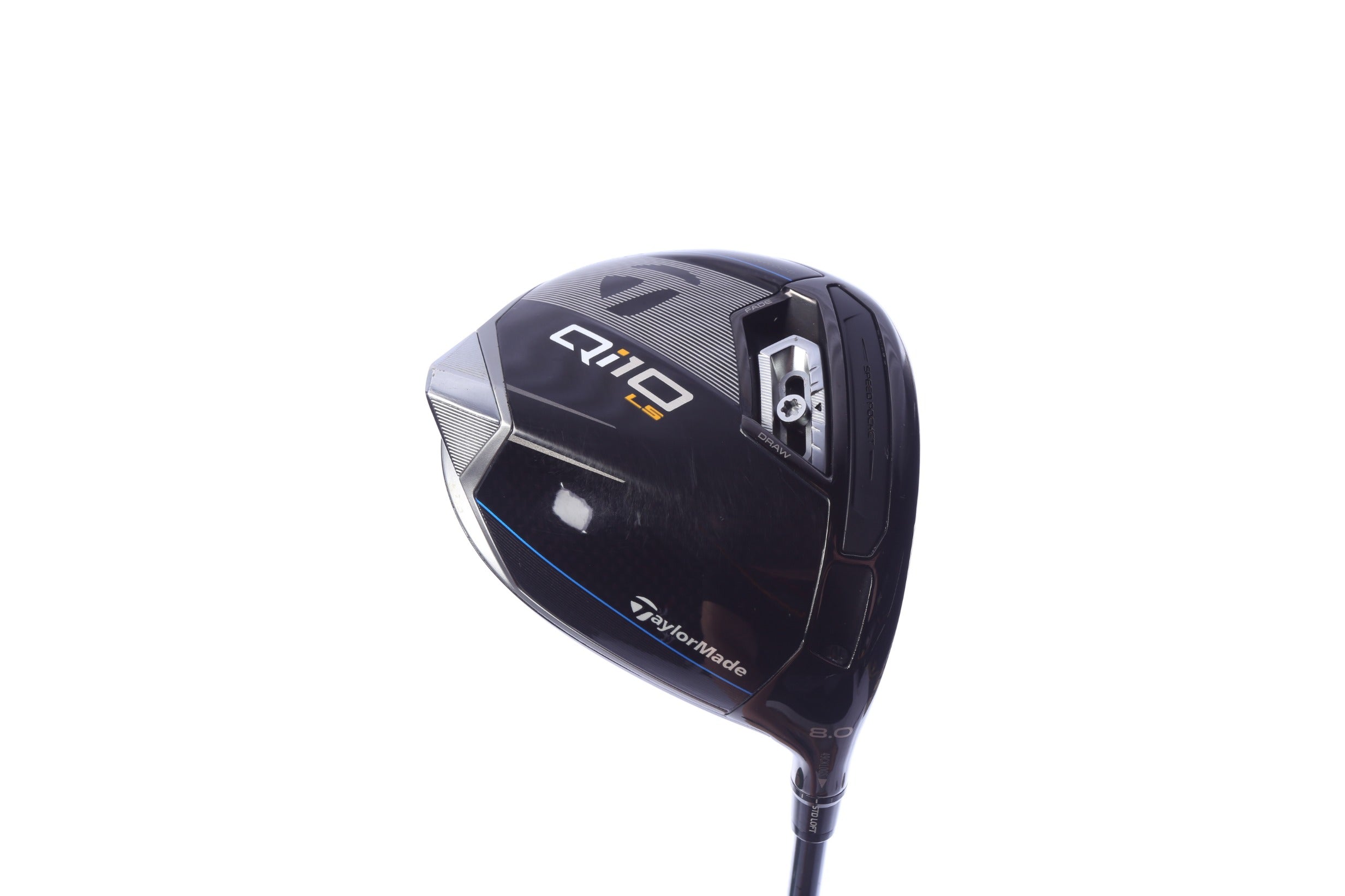 Used TaylorMade Qi10 LS Driver - 8 Degrees - Stiff Flex Mitsubishi Diamana T+ - Right-Handed