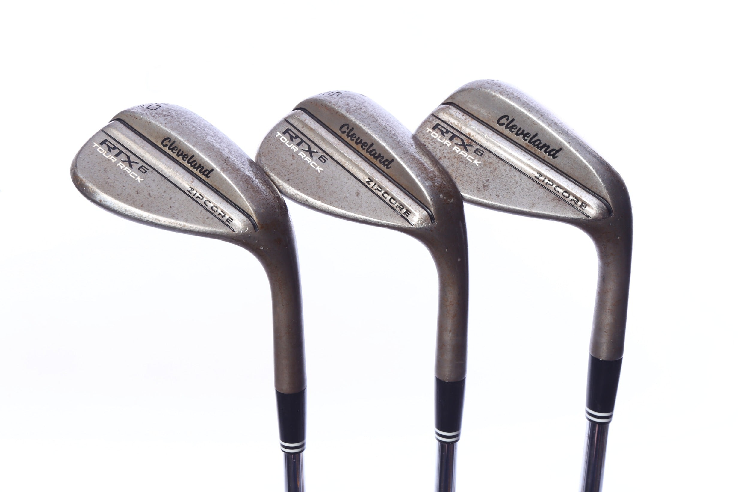 Used Cleveland RTX 6 ZipCore Tour Rack Wedge Set - Right-Handed - 50*, 56*, 60* - Extra Stiff Flex