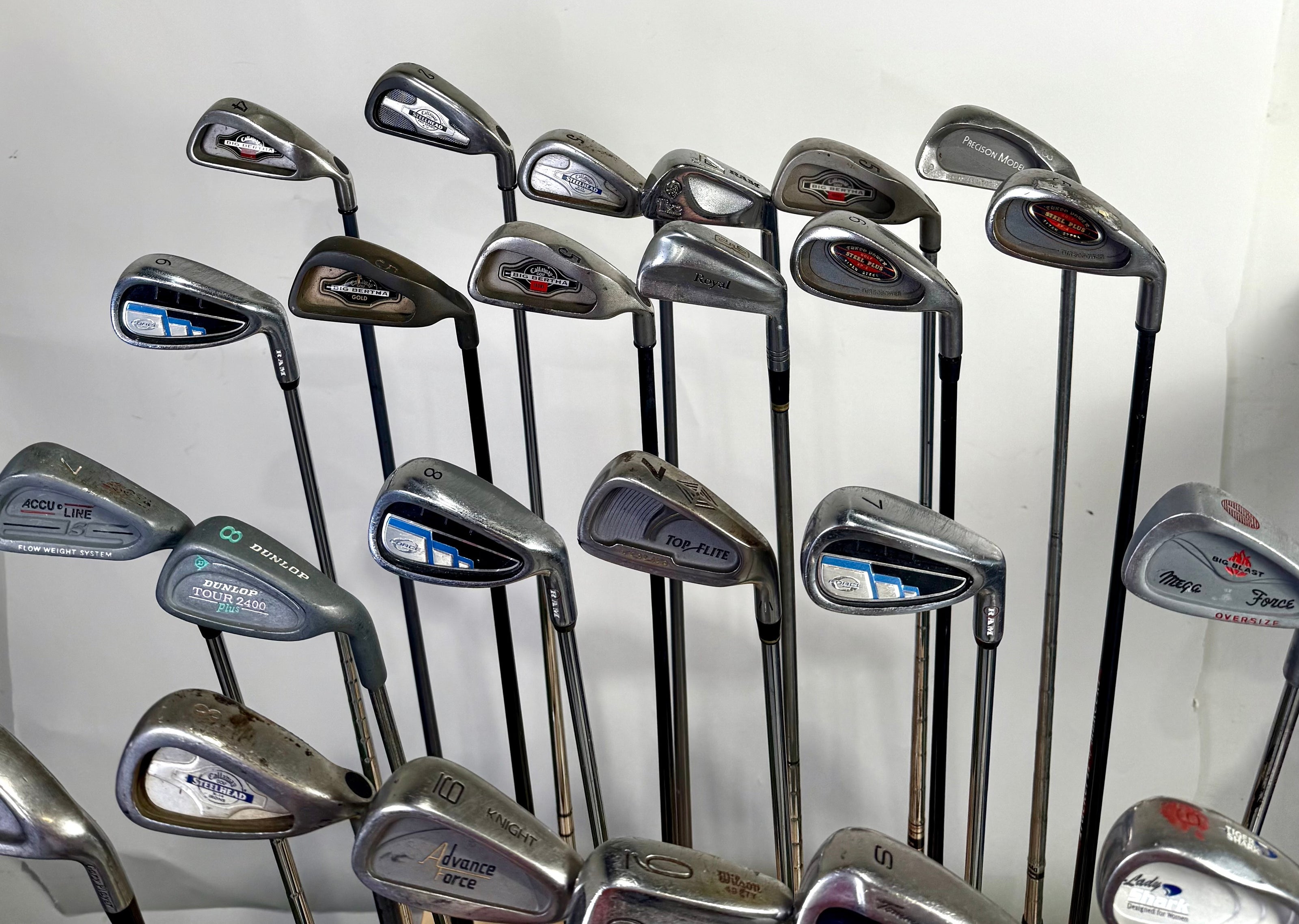 Wholesale Lot of 24 Golf Clubs - Right Handed - Assorted Irons and Wedges-Next Round