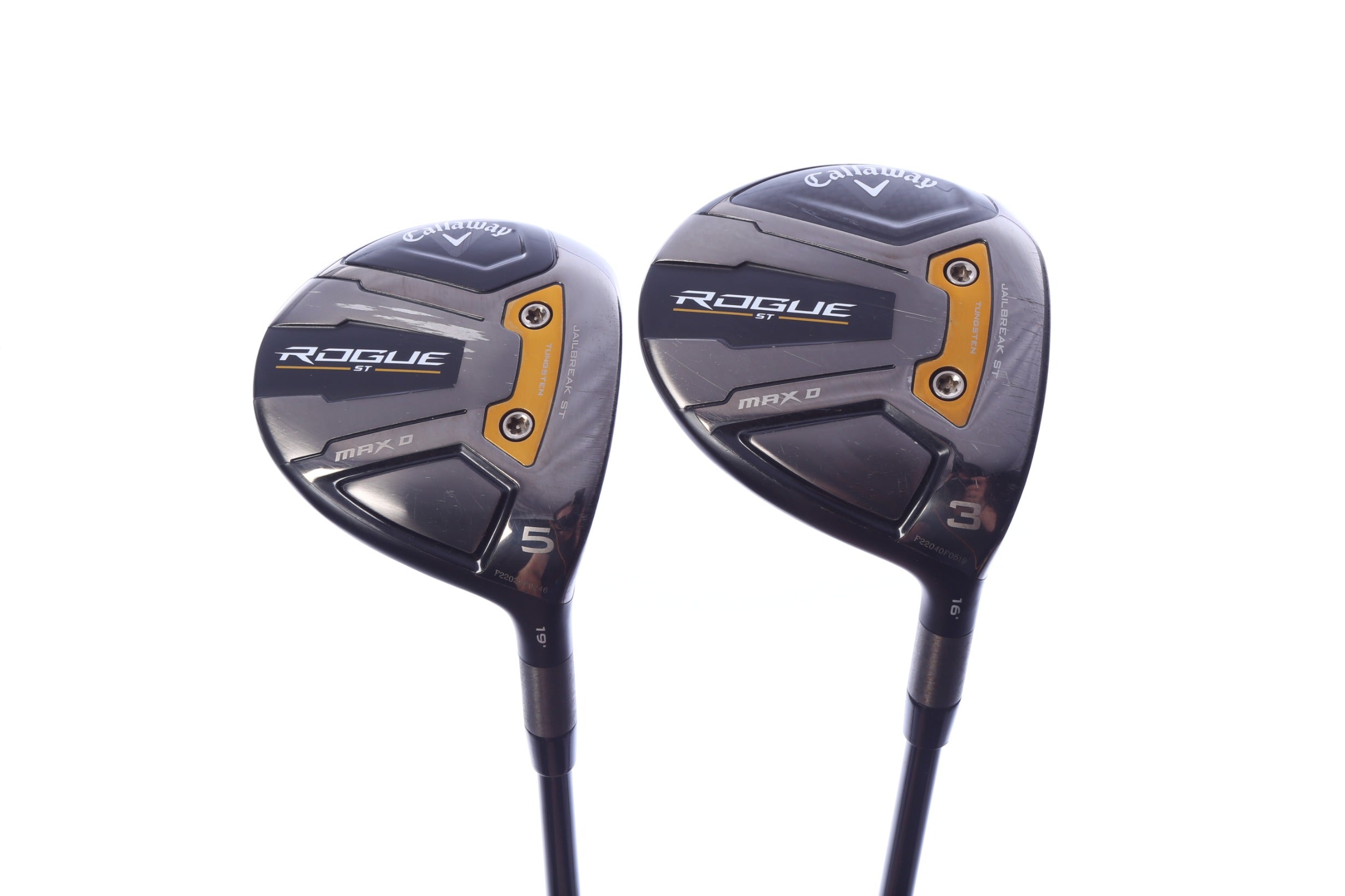 Used Callaway Rogue ST MAX Wood Set - Right-Handed - 3W, 5W - Stiff Flex