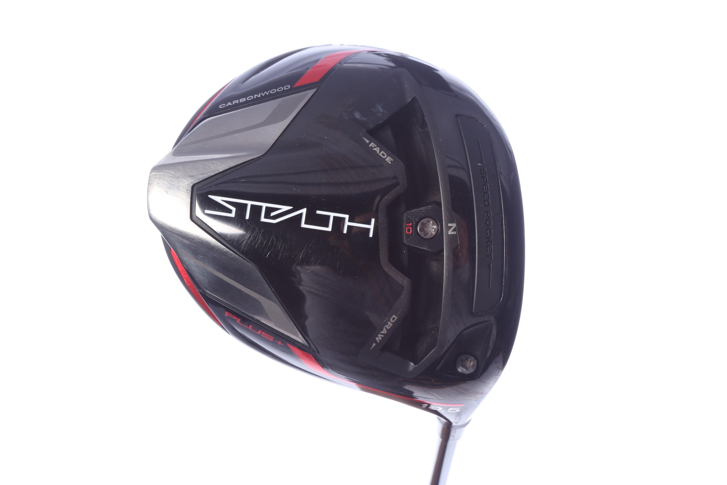 Used TaylorMade STEALTH PLUS Driver - 10.5 Degrees - Regular Flex Project X Hzrdus Smoke RDX Red - Right-Handed-Next Round