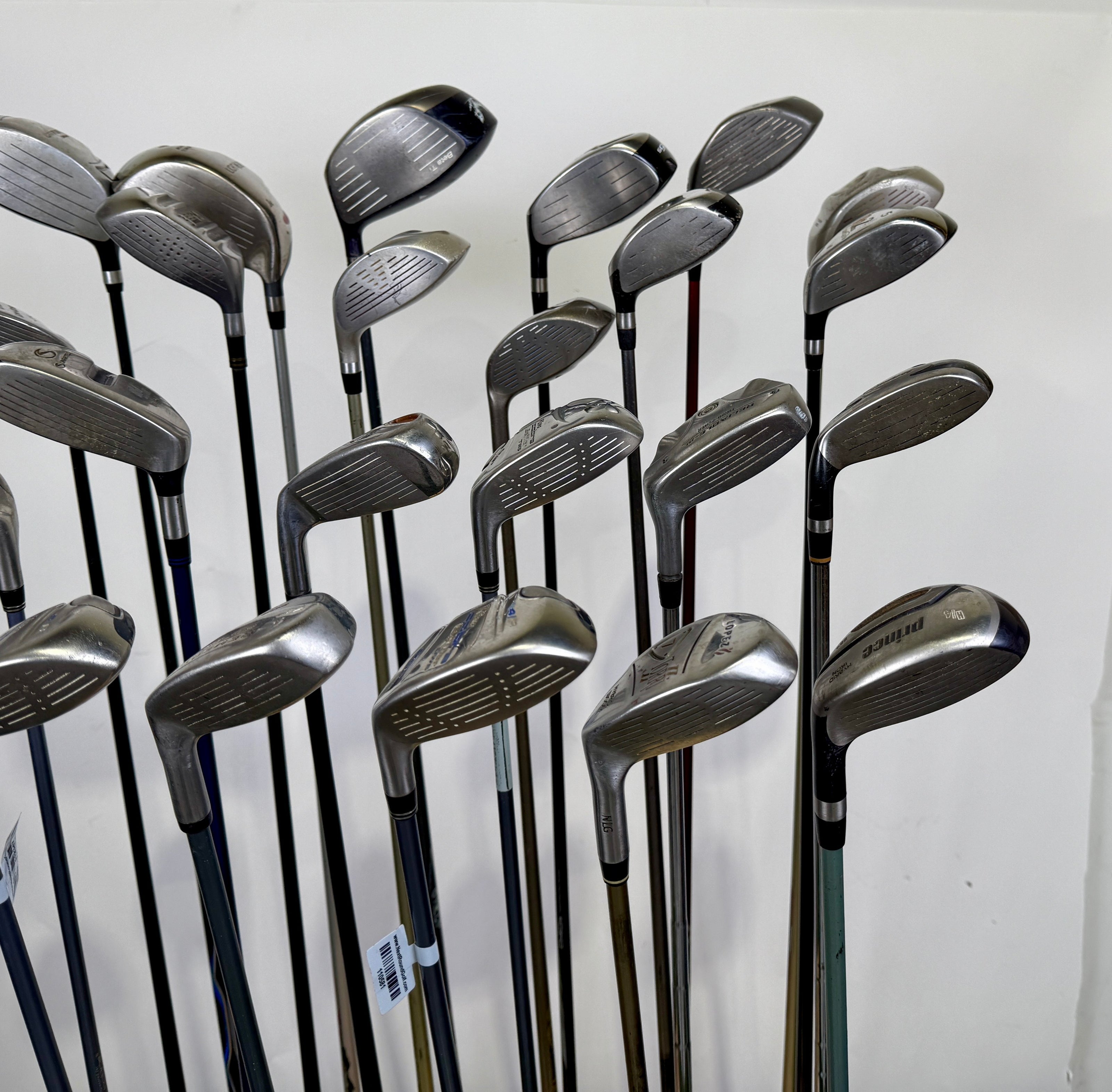 Wholesale Lot of 24 Golf Clubs -Drivers, Fairway, and Hybrids Assorted-Next Round