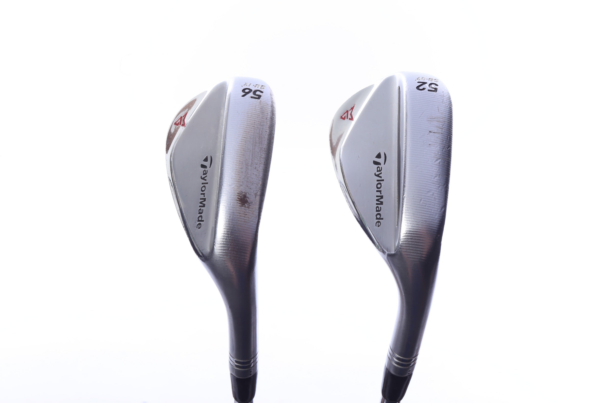 Used TaylorMade Milled Grind 2 Chrome Wedge Set - Right-Handed - 52*, 56* - Stiff Flex