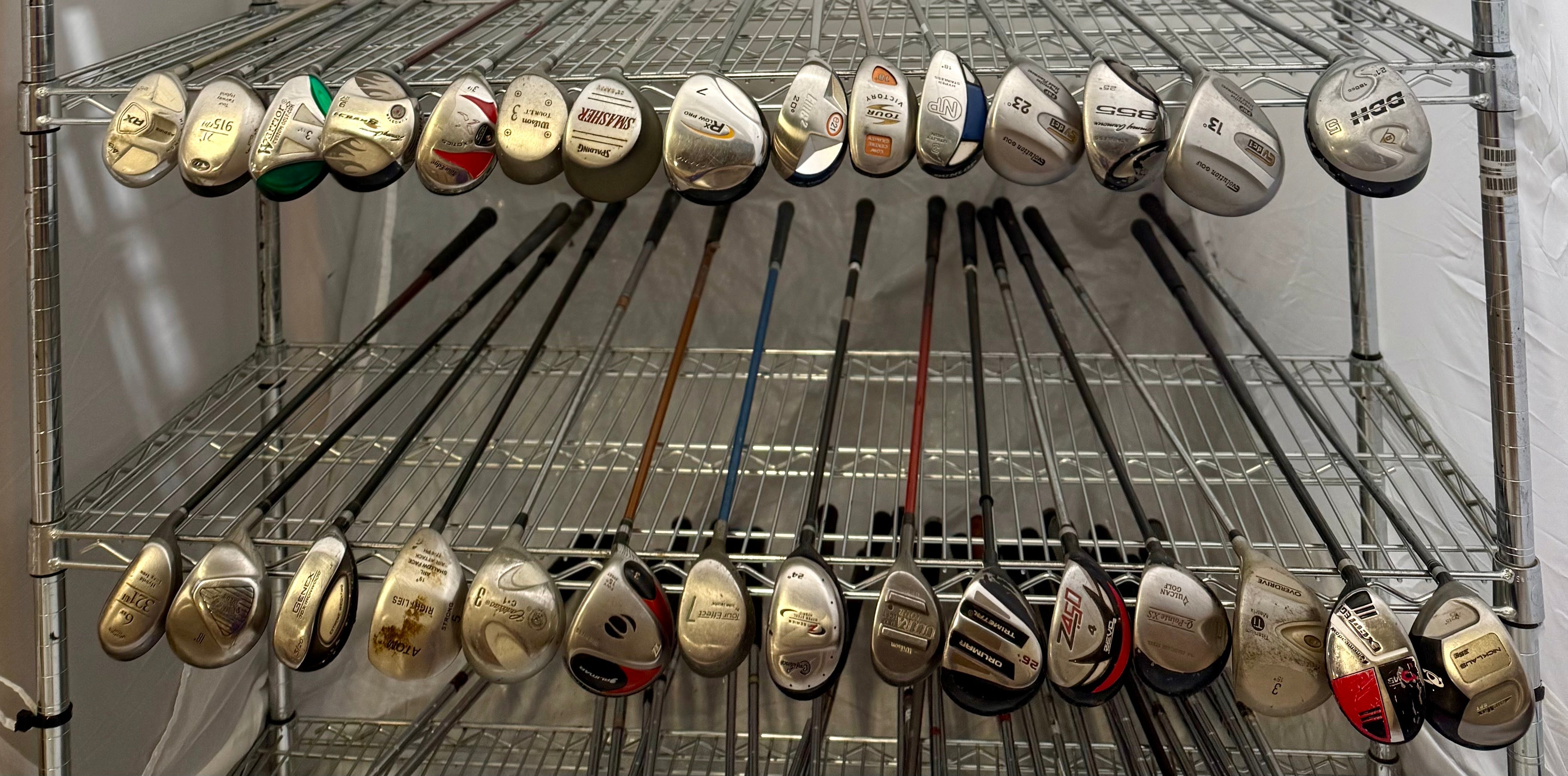 Wholesale Lot of 30 Golf Clubs - Assorted Fairway Woods & Hybrids-Next Round