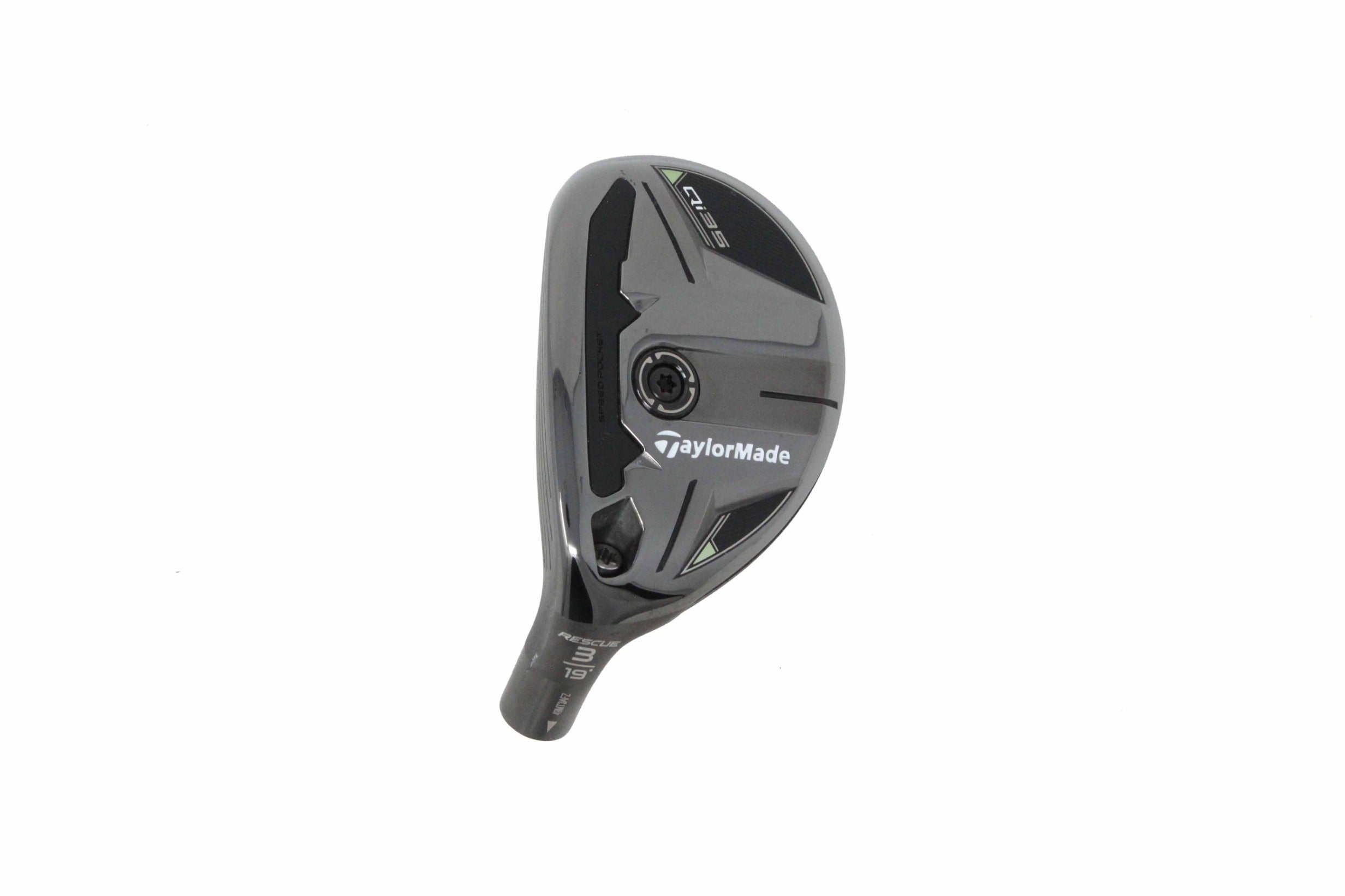 Used TaylorMade Qi35 Rescue 3H - HEAD ONLY - Left-Handed - 19 Degrees