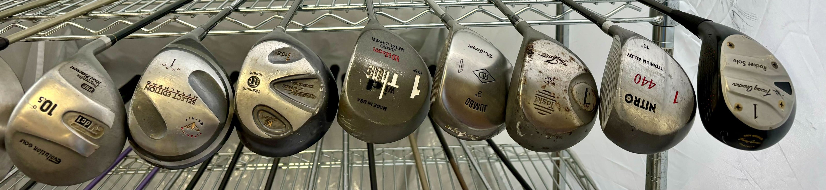 Wholesale Lot of 30 Golf Clubs - Assorted Hybrids, Woods, and Drivers-Next Round
