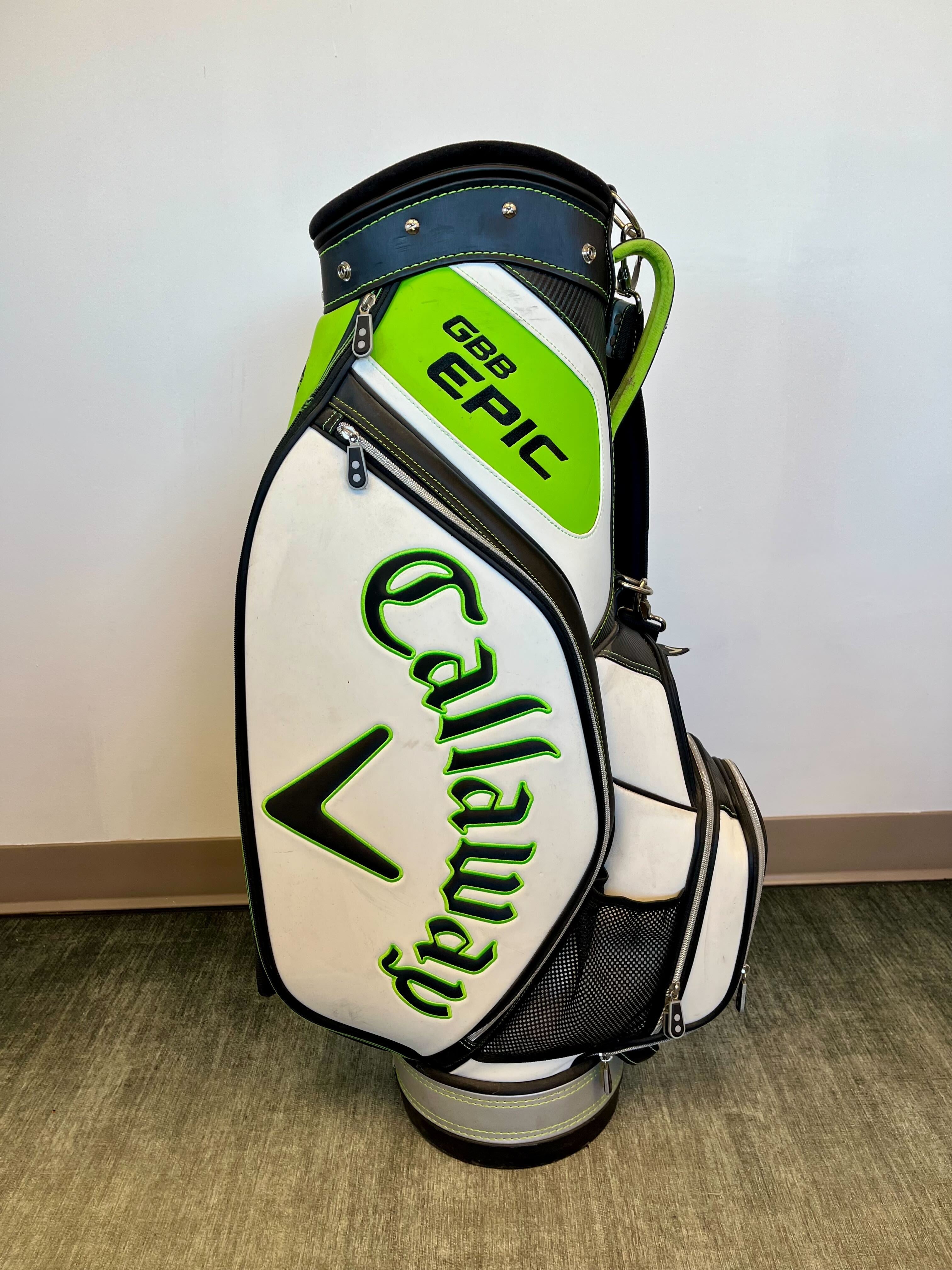 Callaway GBB Epic Staff Cart Bag 3 Dividers/7 pockets w/ Strap and Rain Cover-Next Round