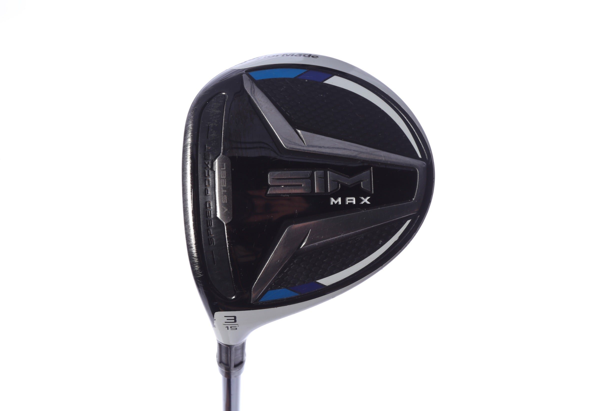 Used TaylorMade SIM MAX 3-Wood - Left-Handed - 15 Degrees - Stiff Flex-Next Round