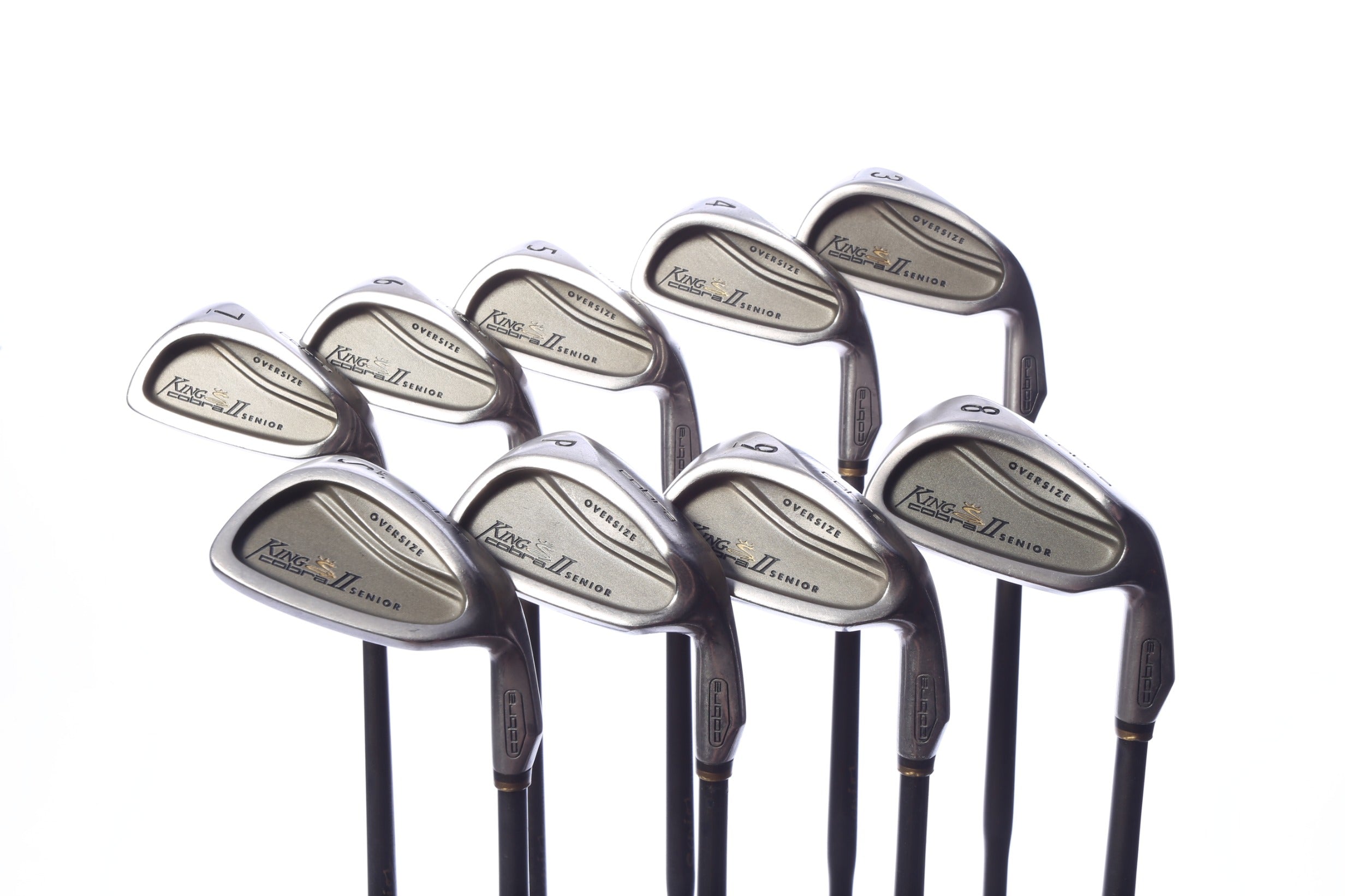 Used Cobra King Cobra 2 Senior Iron Set - Right-Handed - 3-PW, SW - Seniors Flex