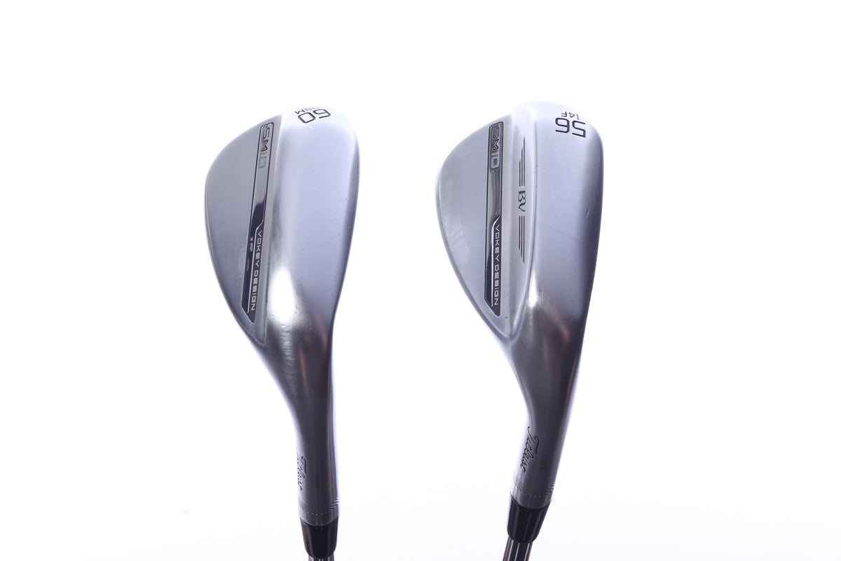 Used Titleist Vokey SM10 Tour Chrome Wedge Set - Right-Handed - 56*, 60* - Wedge Flex-Next Round