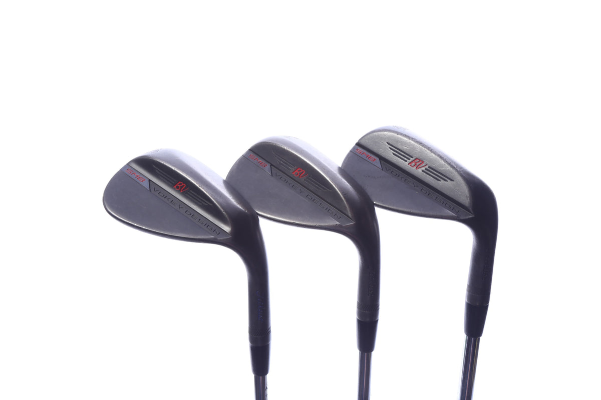 Used Titleist Vokey SM8 Jet Black Wedge Set - Right-Handed - 50*, 54*, 60* - Wedge Flex
