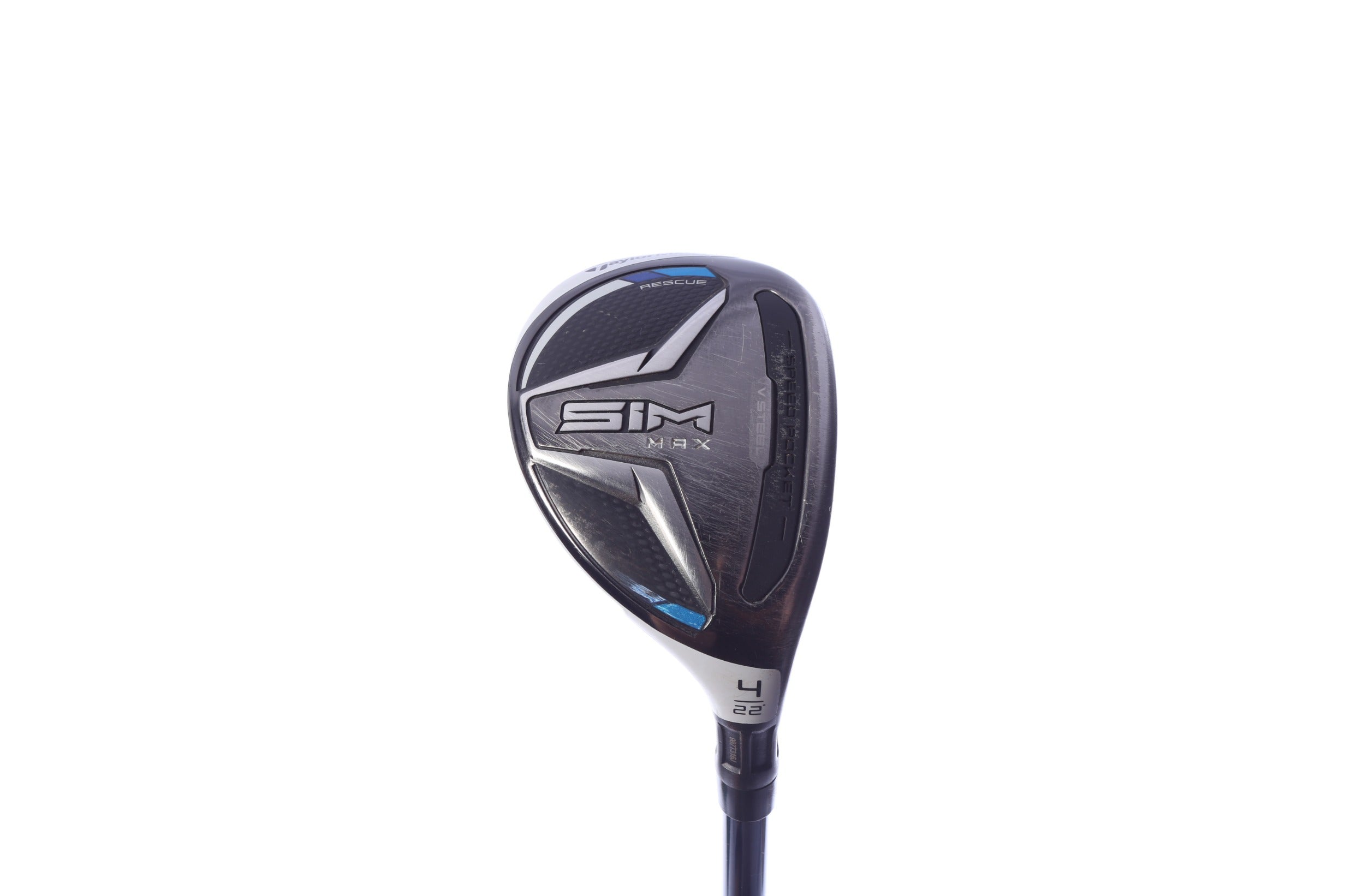 Used TaylorMade SIM MAX 4H Hybrid - Right-Handed - 22 Degrees - Stiff Flex