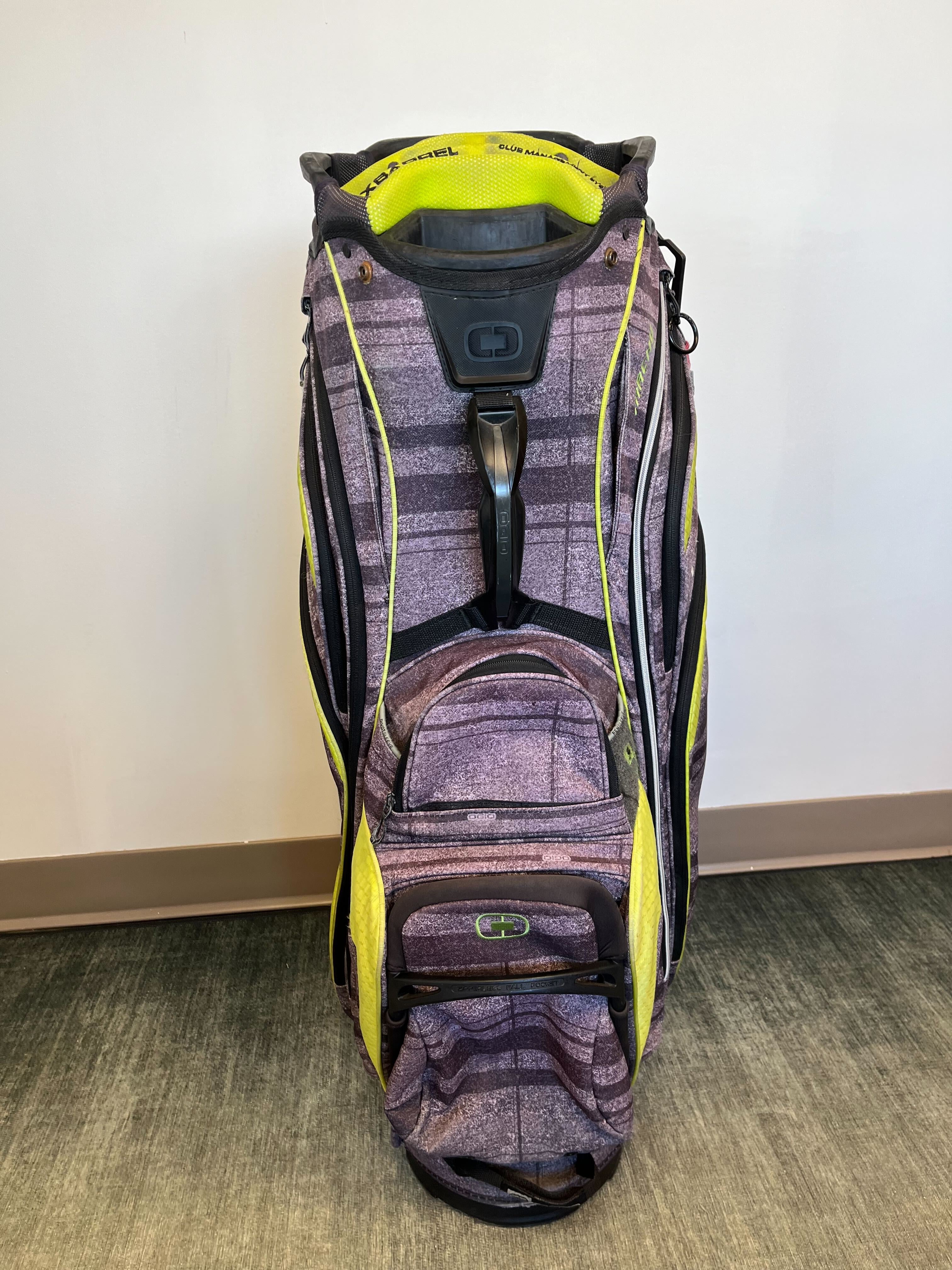 Ogio Machu Golf Cart Bag 14 Dividers/8 pockets w/ Strap and Rain Cover-Next Round