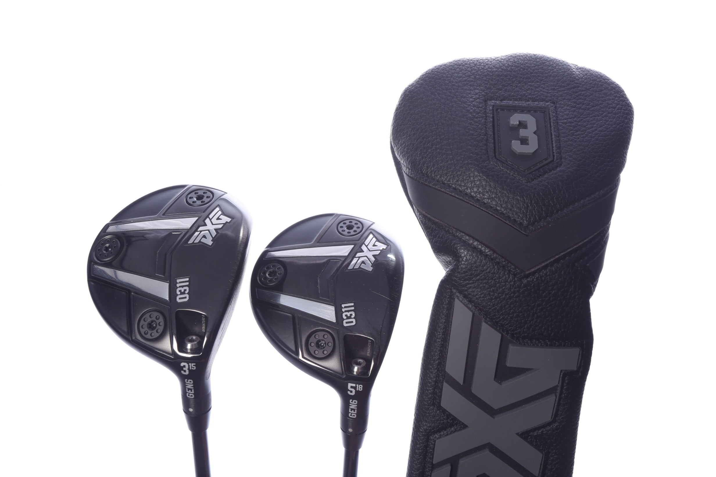 Used PXG 0311 GEN6 Wood Set - Right-Handed - 3W, 5W - Stiff Flex-Next Round