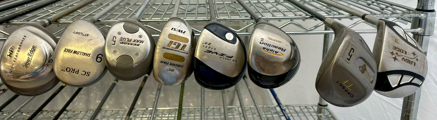 Wholesale Lot of 30 Golf Clubs - Assorted Fairway Woods-Next Round