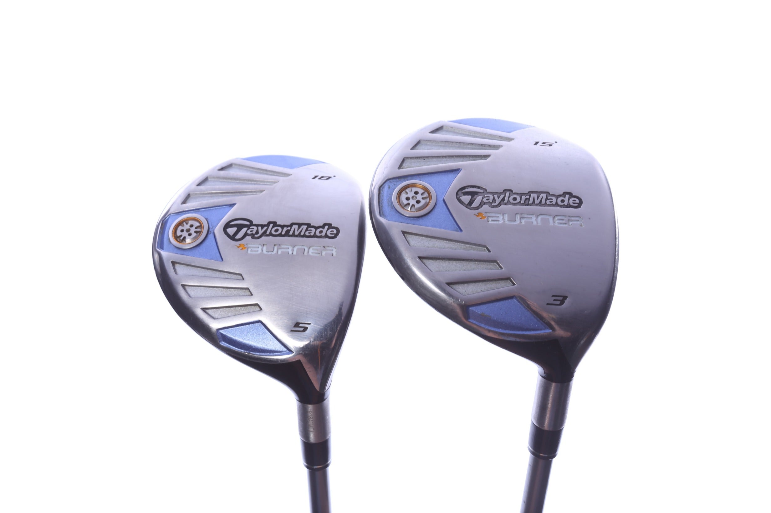 Used TaylorMade Burner Steel Wood Set - Right-Handed - 3W, 5W - Ladies Flex