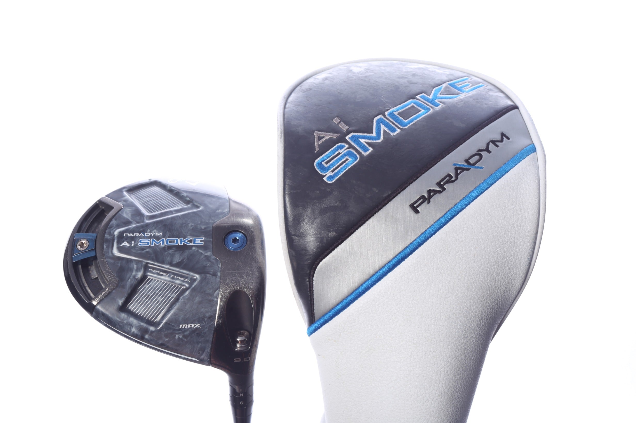 Used Callaway Paradym Ai Smoke MAX Driver - 9 Degrees - Stiff Flex Mitsubishi Tensei AV Blue - Right-Handed-Next Round