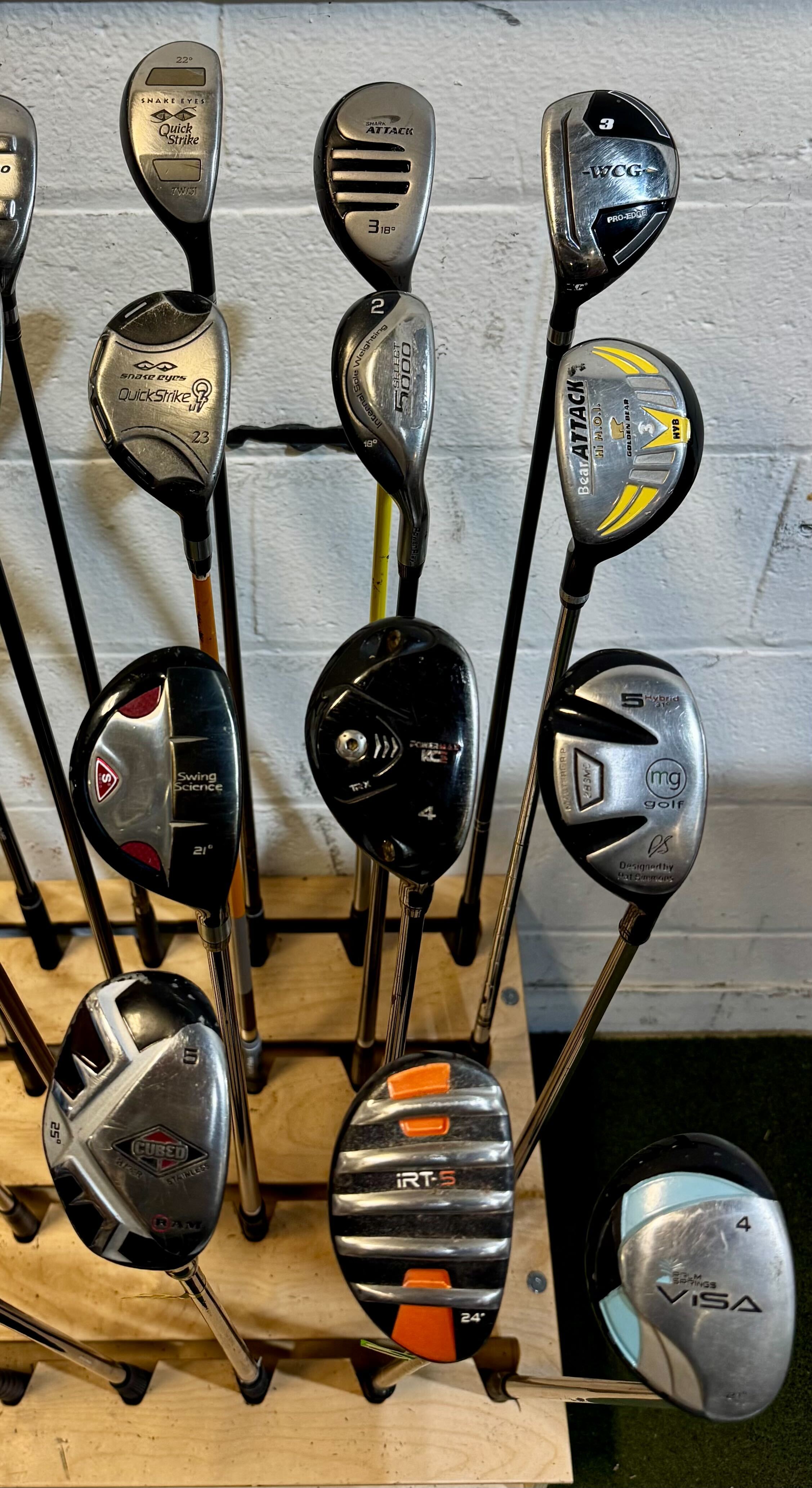 Wholesale Lot of 40 Golf Clubs - Assorted Hybrids-Next Round