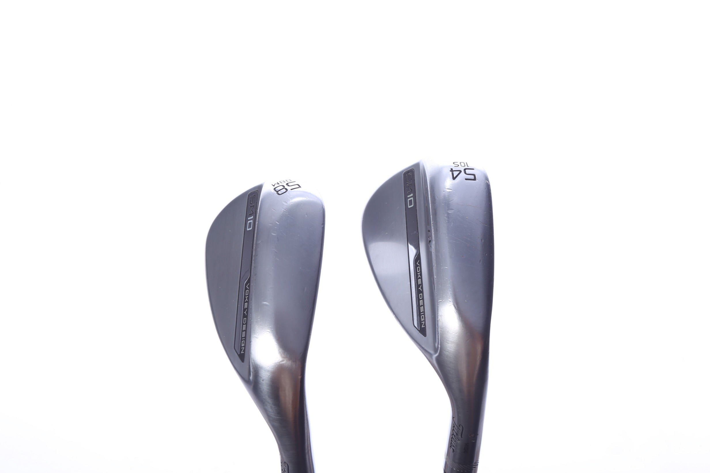 Used Titleist Vokey SM10 Tour Chrome Wedge Set - Right-Handed - 54*, 58* - Wedge Flex-Next Round