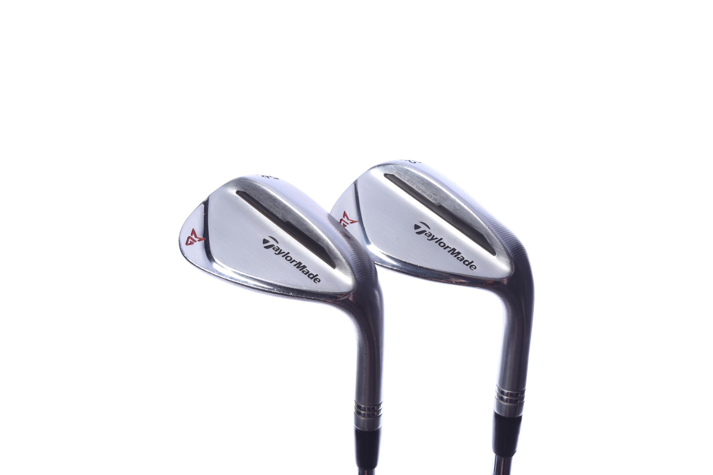 Used TaylorMade Milled Grind 2 Chrome Wedge Set - Right-Handed - 52*, 56* - Stiff Flex
