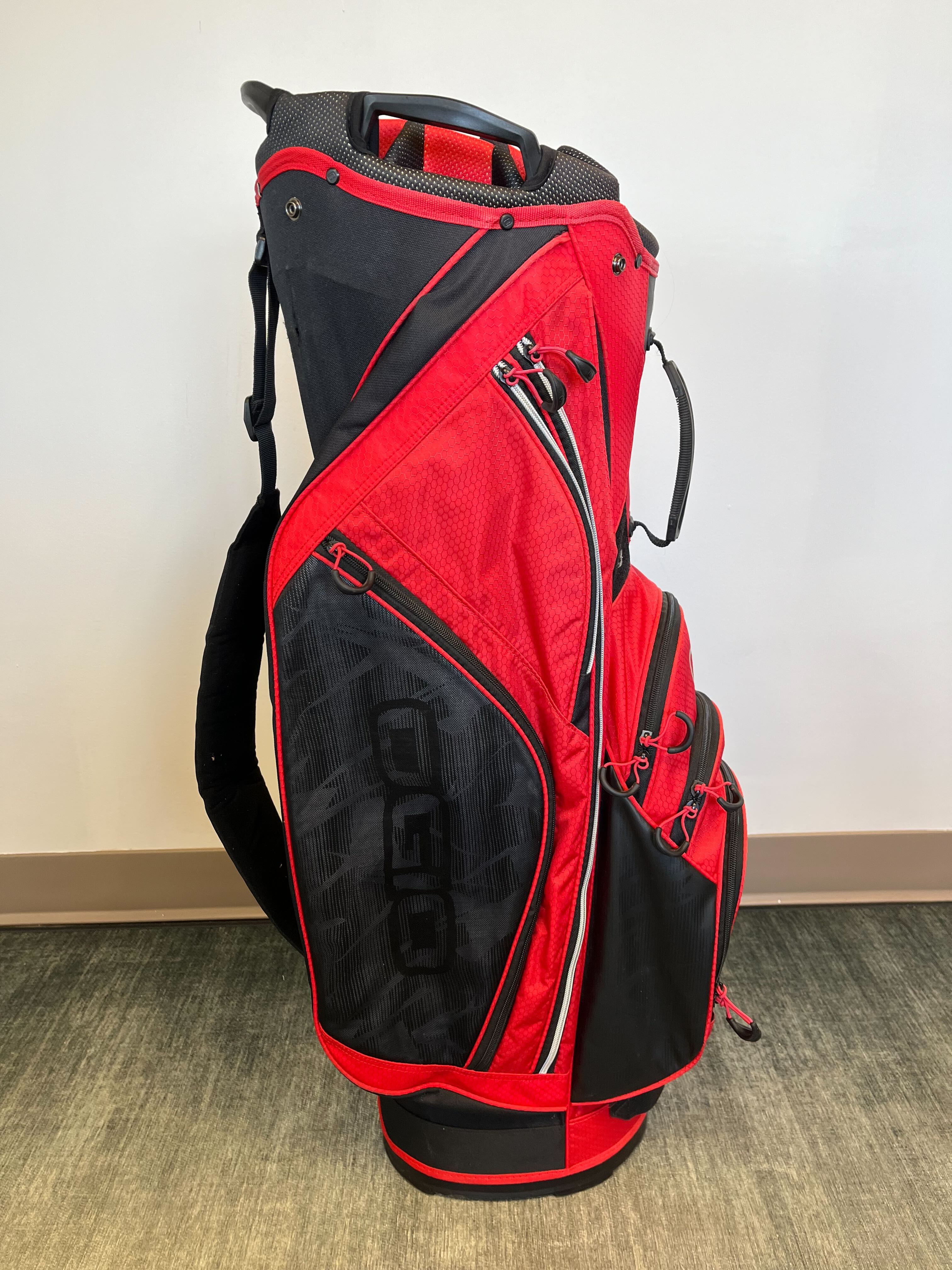 Ogio Cirrus Cart Bag Red 14 Dividers-Next Round