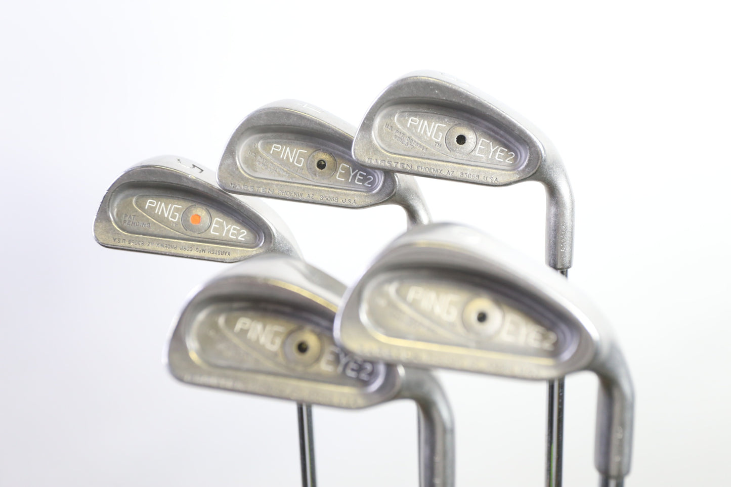 Used Ping Eye 2 Iron Set - Right-Handed - 3-7 - Stiff Flex- Black Dot-Next Round