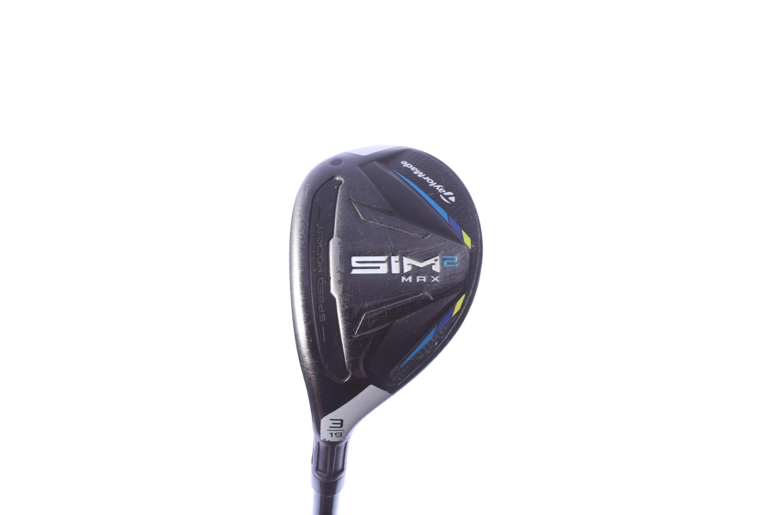 Used TaylorMade SIM2 MAX Rescue 3H Hybrid - Left-Handed - 19 Degrees - Stiff Flex