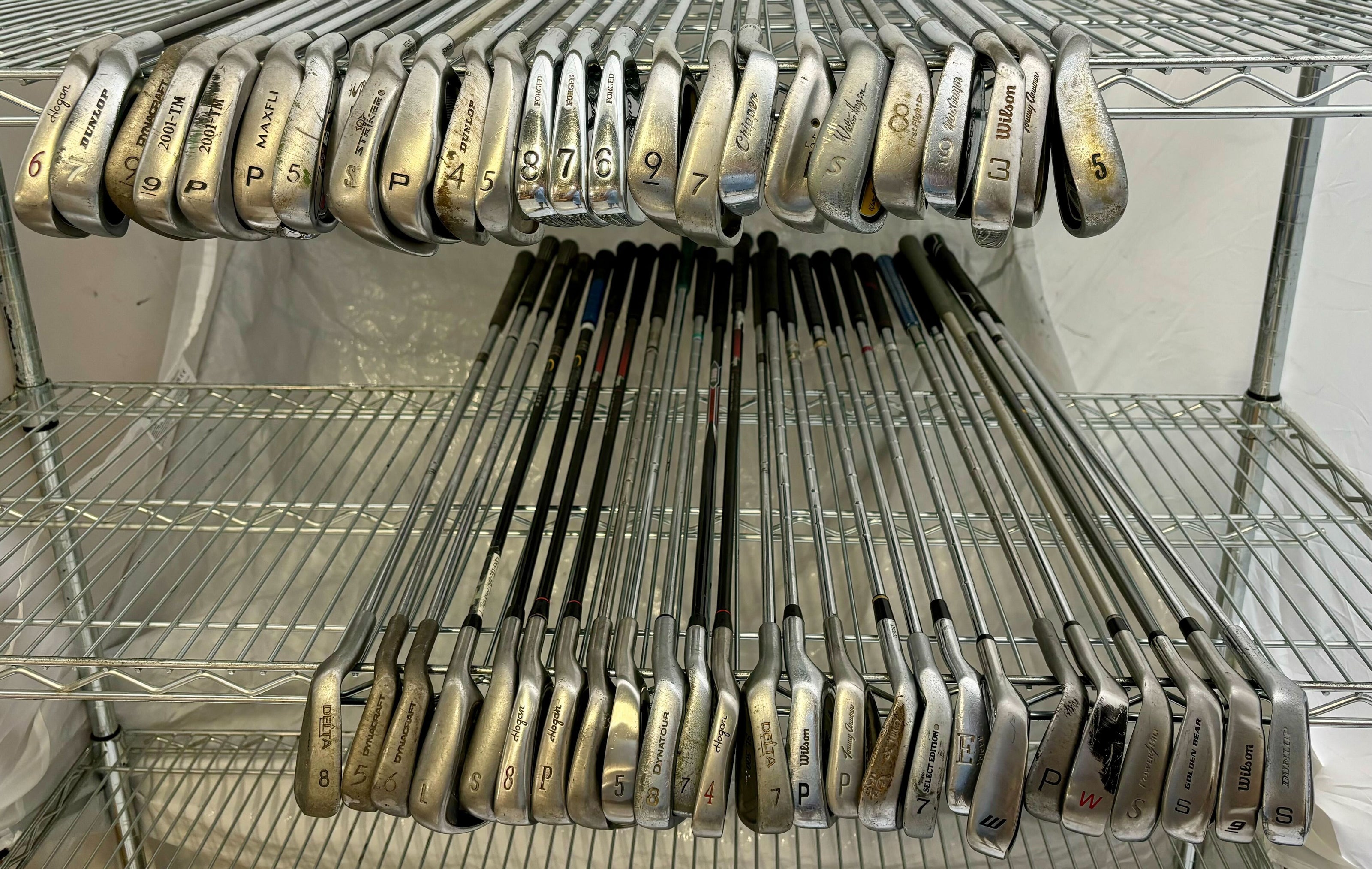 Wholesale Lot of 50 Golf Clubs - Assorted Irons and Wedges-Next Round