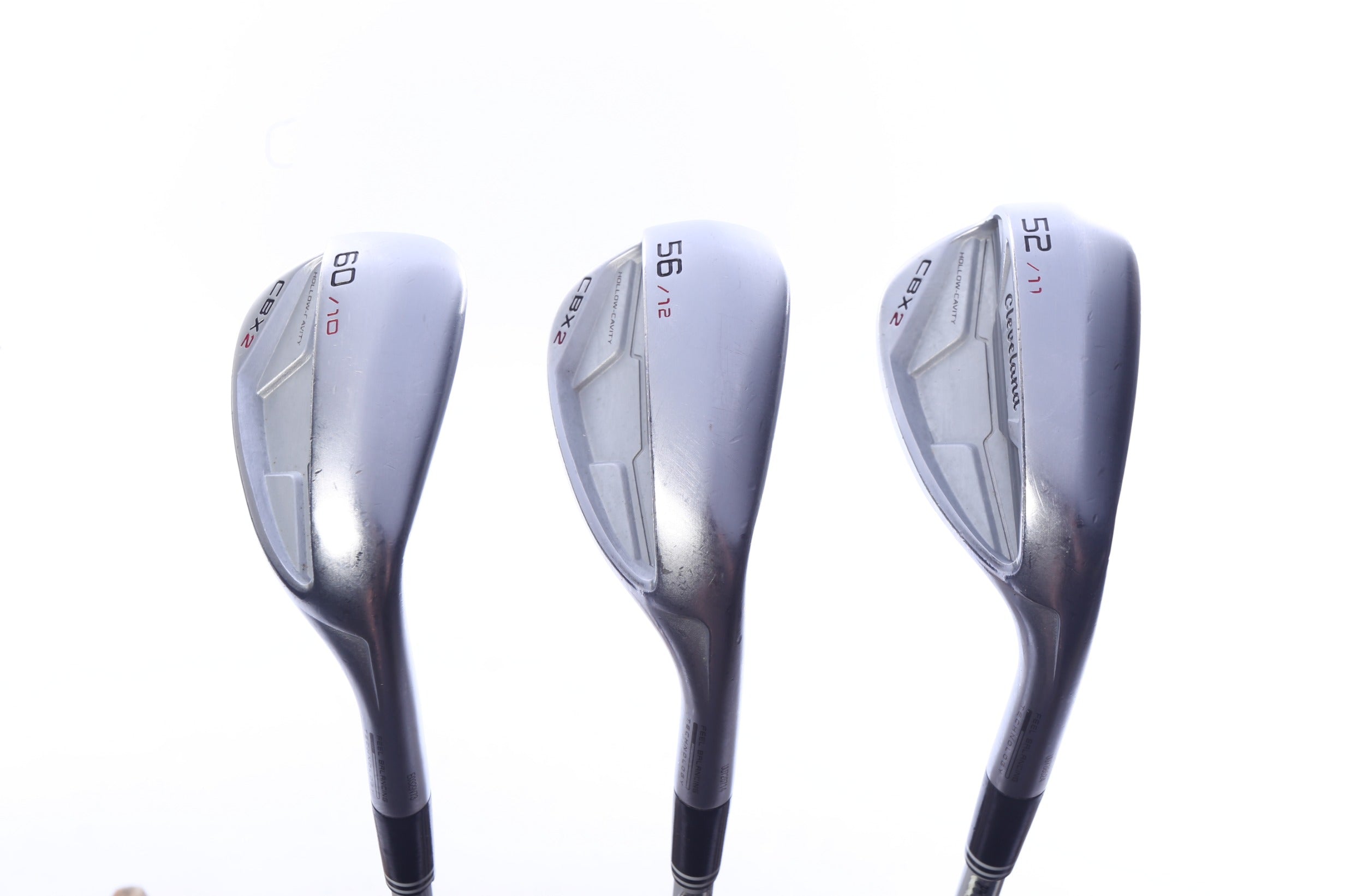 Used Cleveland CBX 2 Wedge Set - Right-Handed - 52*, 56*, 60* - Wedge Flex