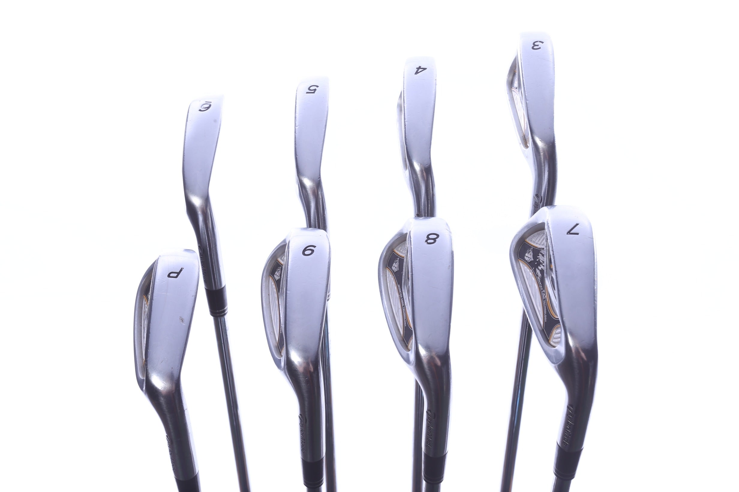 Used TaylorMade r7 TP Iron Set - Right-Handed - 3-PW - Stiff Flex