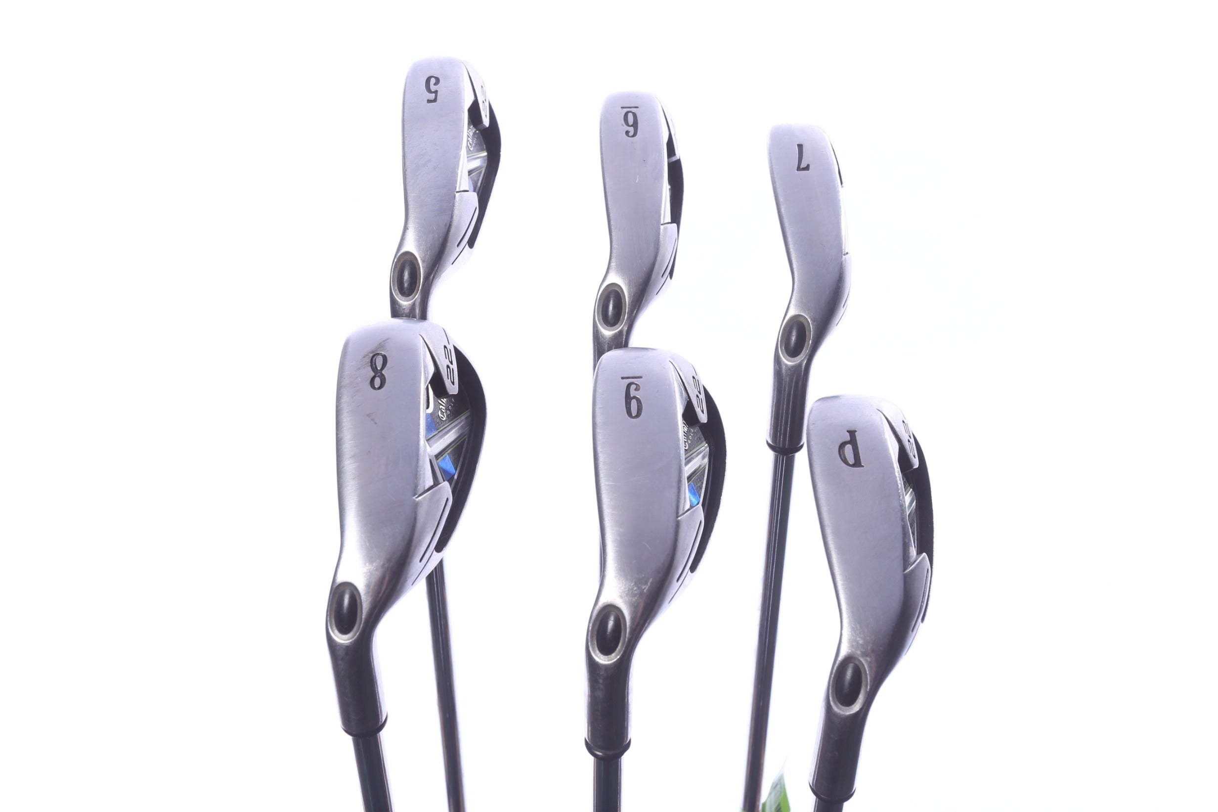 Used Callaway X-22 Iron Set - Left-Handed - 5-PW, - Uniflex Flex