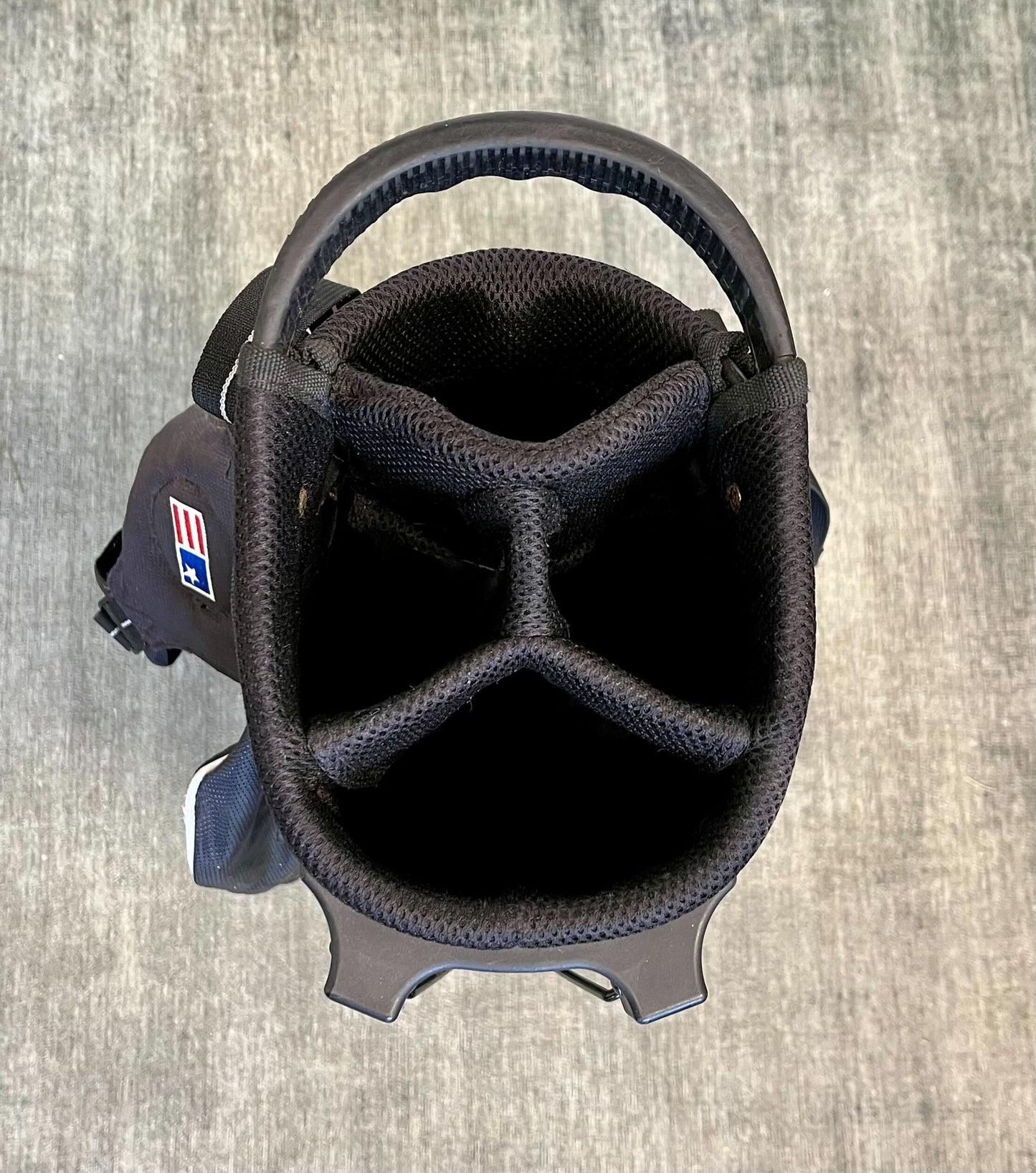 US Kids Golf Stand Golf Bag Black/Pink 4 Dividers 4 Pockets-Next Round