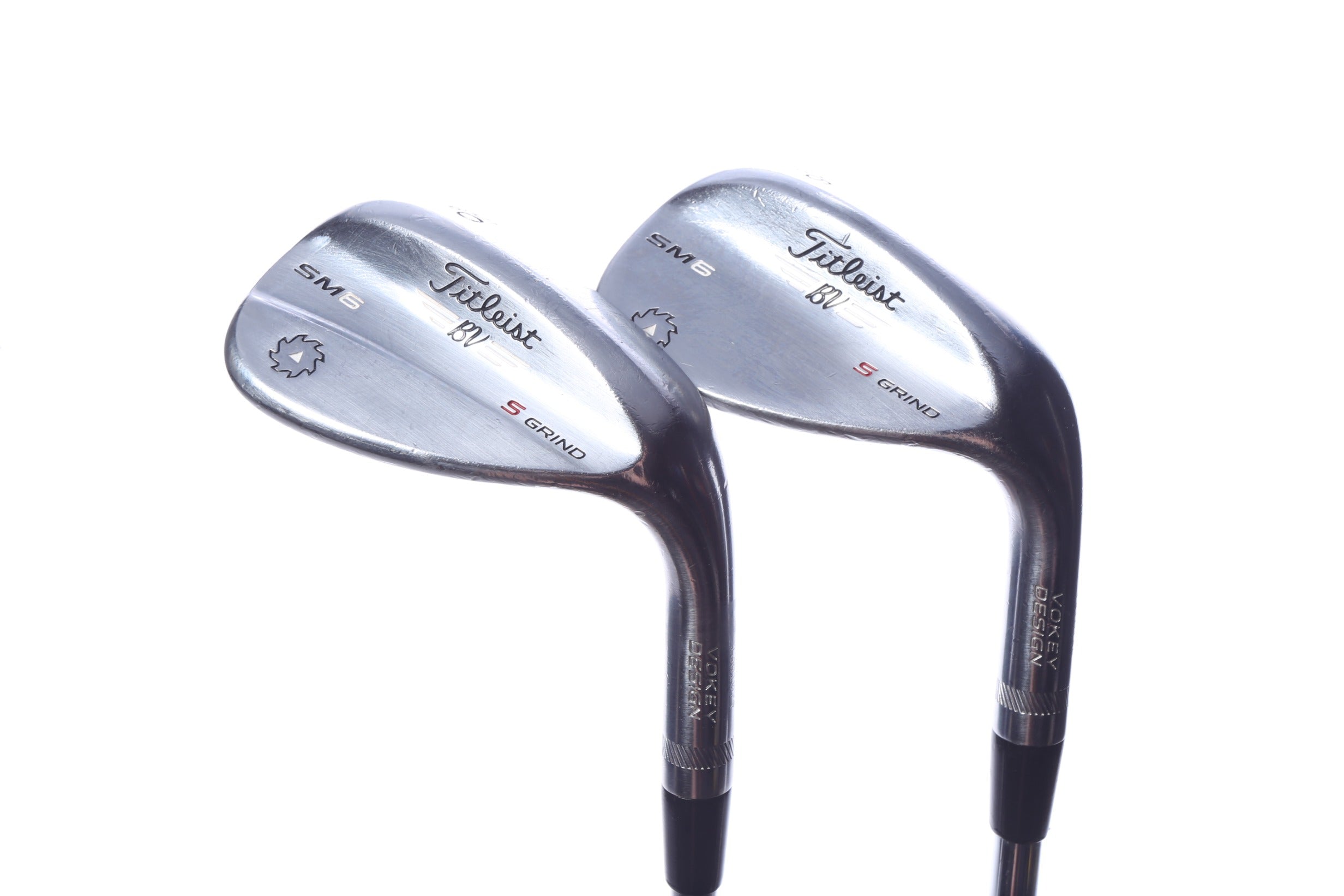 Used Titleist Vokey SM6 Tour Chrome Wedge Set - Right-Handed - 56*, 60* - Wedge Flex