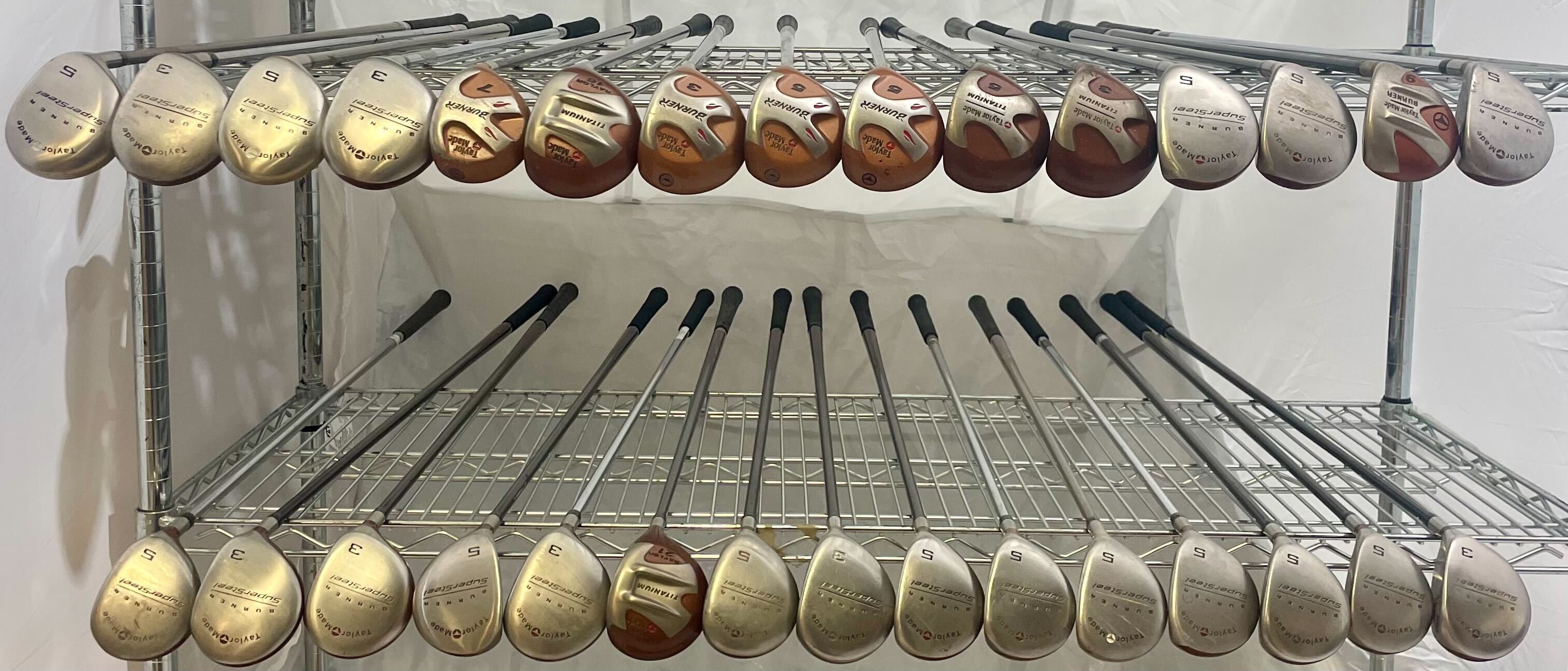 Wholesale Lot of 30 Golf Clubs - TaylorMade Burner Fairway Woods-Next Round