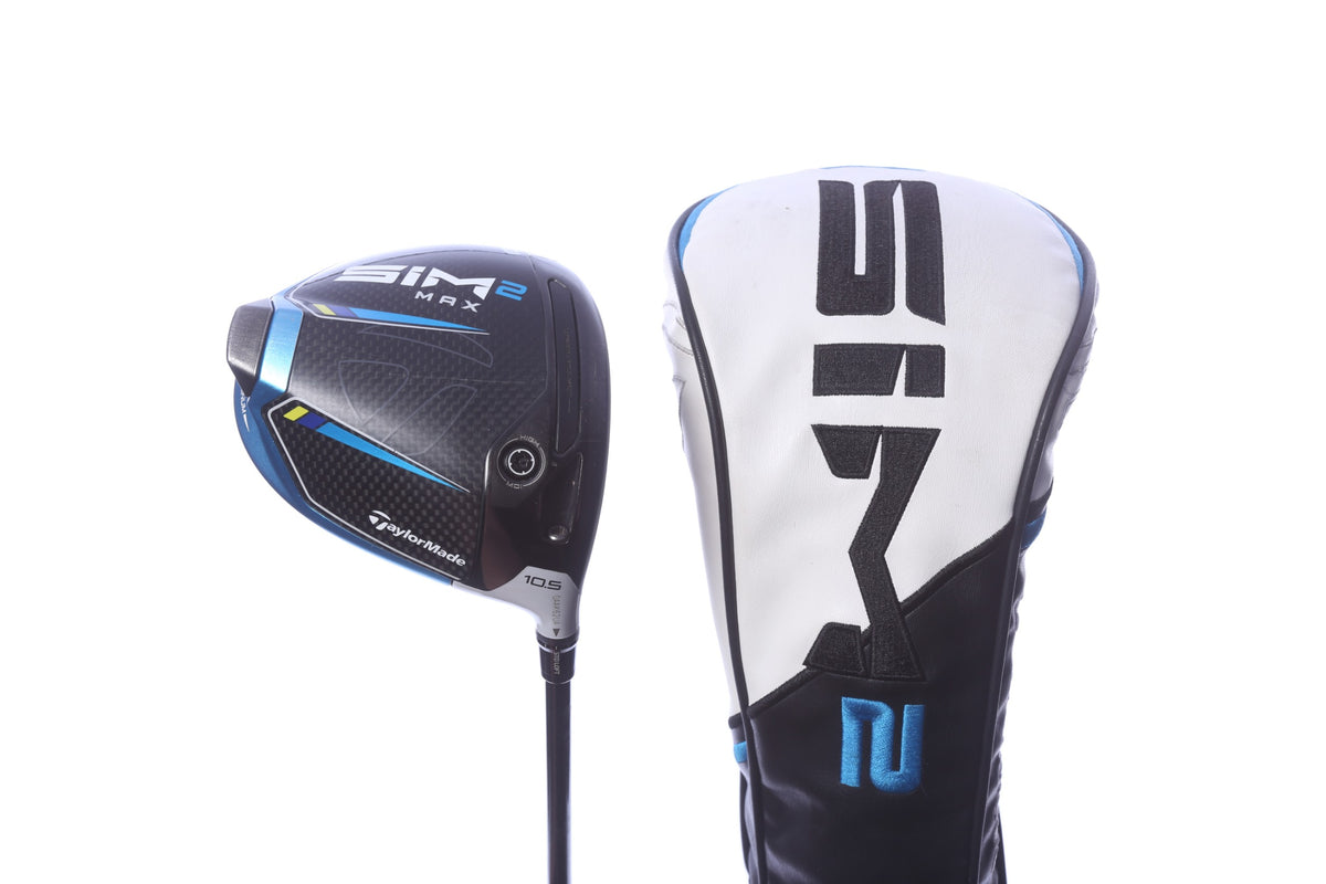 Used TaylorMade SIM2 MAX Driver - 10.5 Degrees - Stiff Flex Fujikura VENTUS Red - Right-Handed