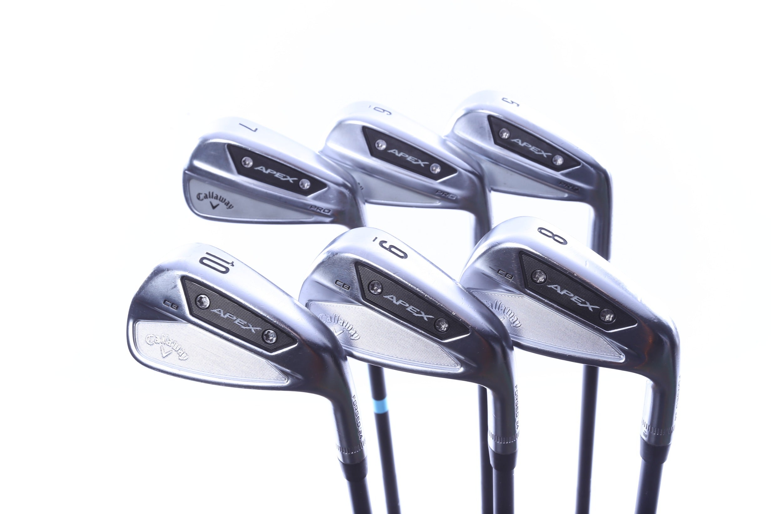 Used Callaway Apex CB 24/Apex Pro 24 Combo Iron Set - Right-Handed - 5-10 (PW) - Extra Stiff Flex-Next Round